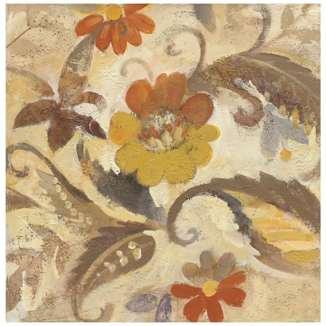 Fall Paisley II -Paper Art-20&quotx20"