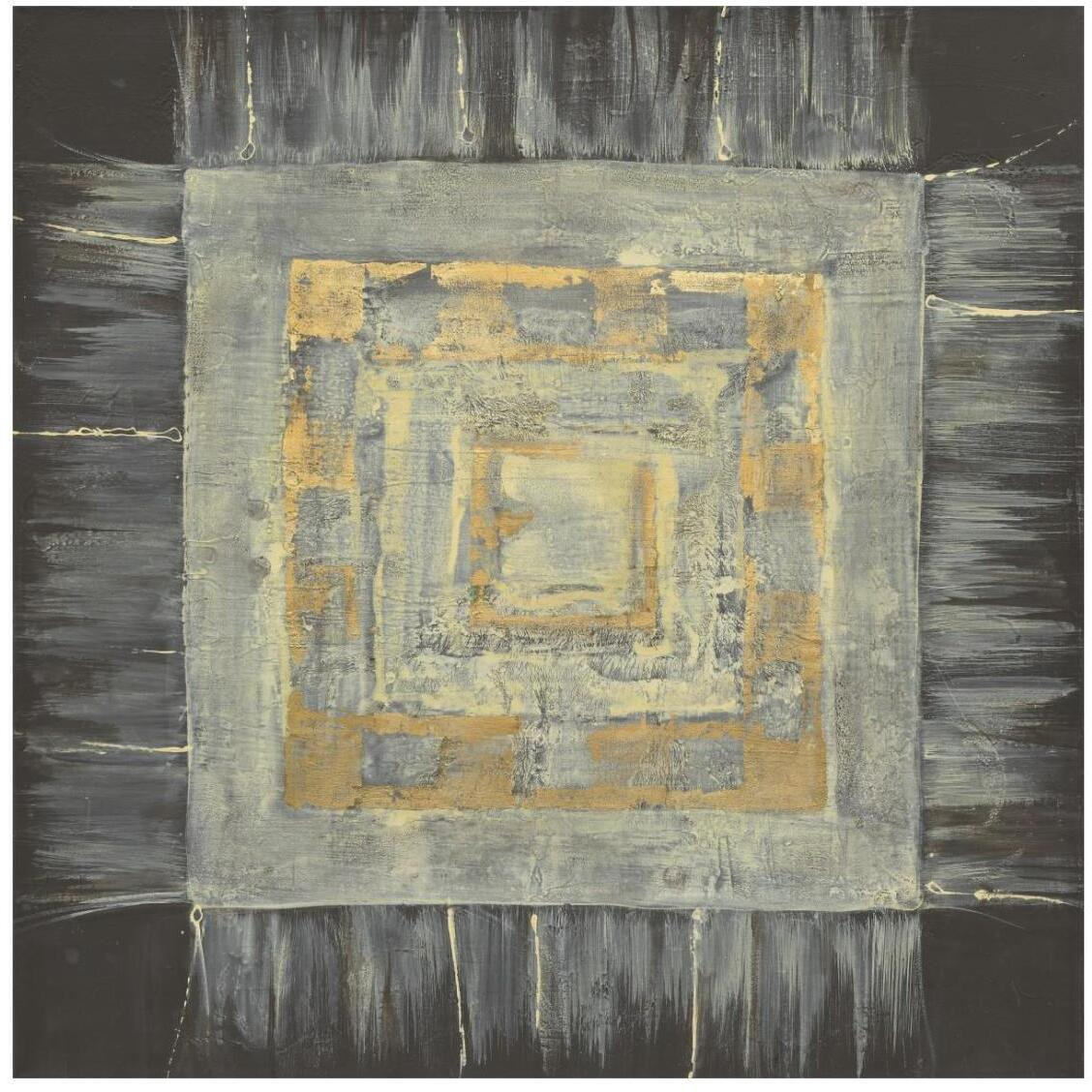 Gold Tapestry I -Paper Art-26&quotx26"