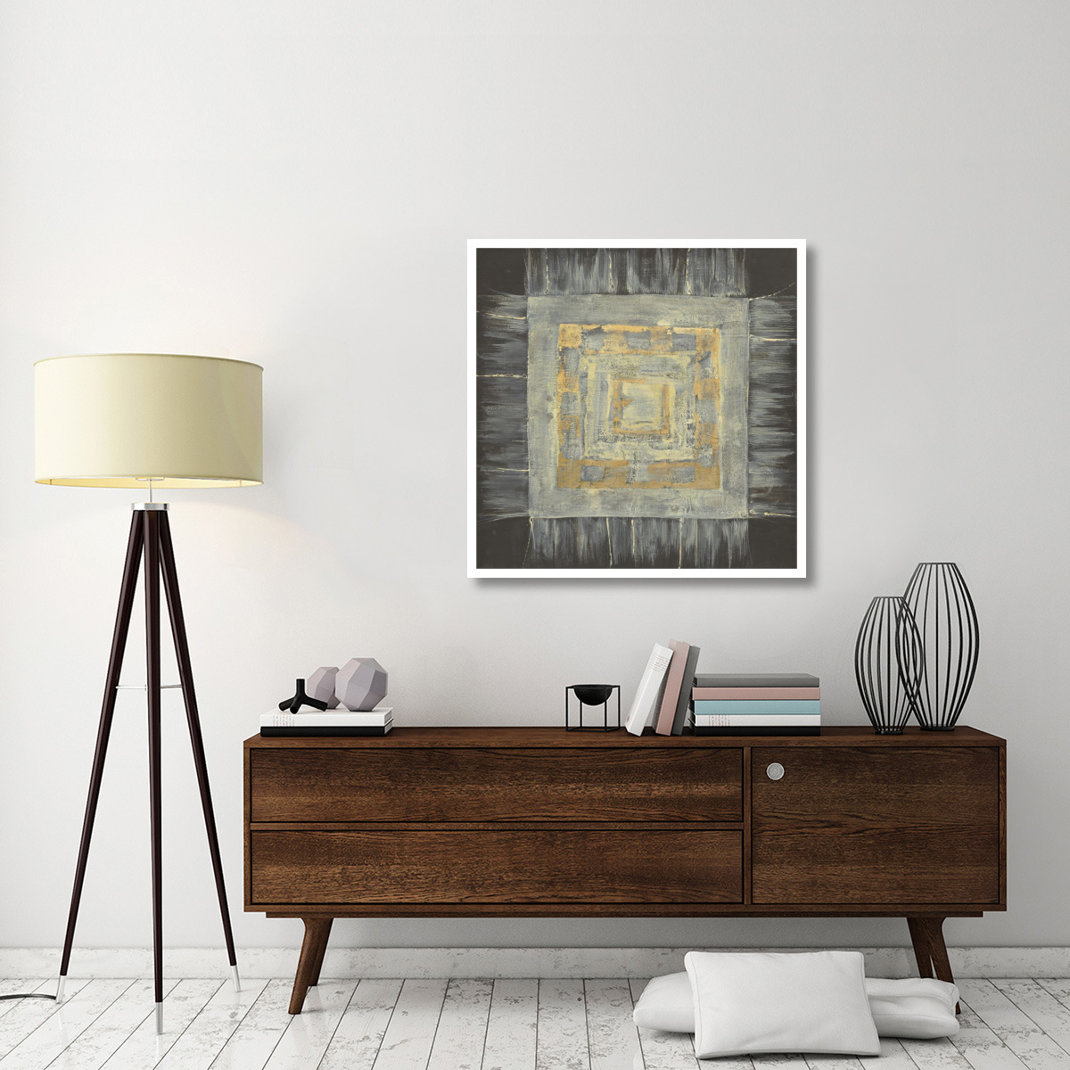 Gold Tapestry I -Paper Art-38&quotx38"