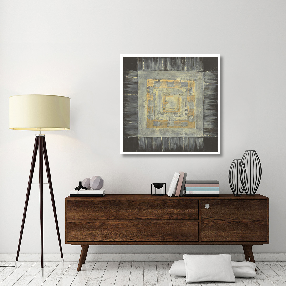 Gold Tapestry I -Paper Art-42&quotx42"