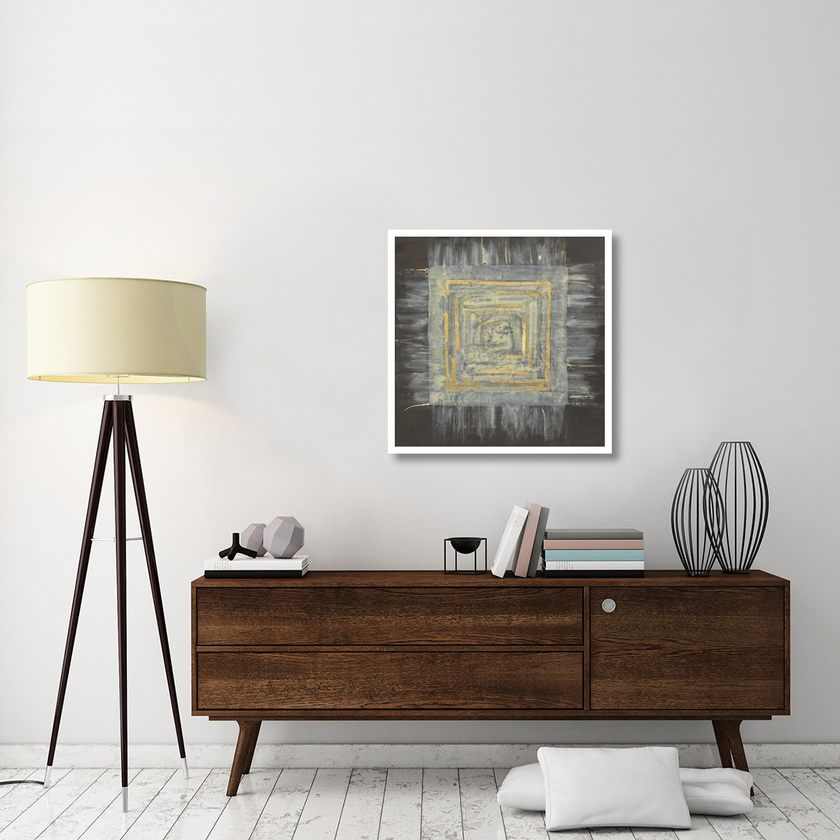 Gold Tapestry II -Paper Art-32&quotx32"