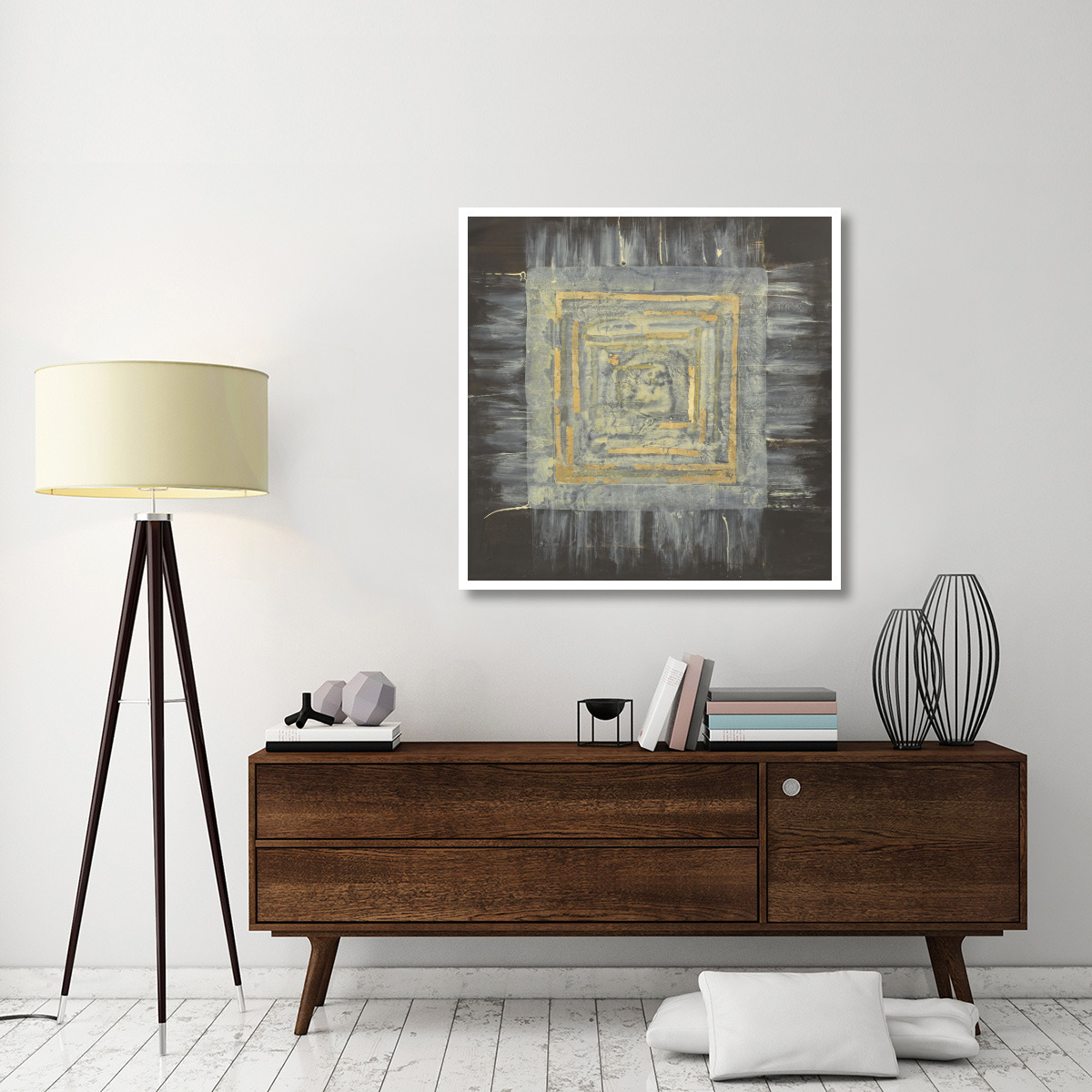 Gold Tapestry II -Paper Art-42&quotx42"