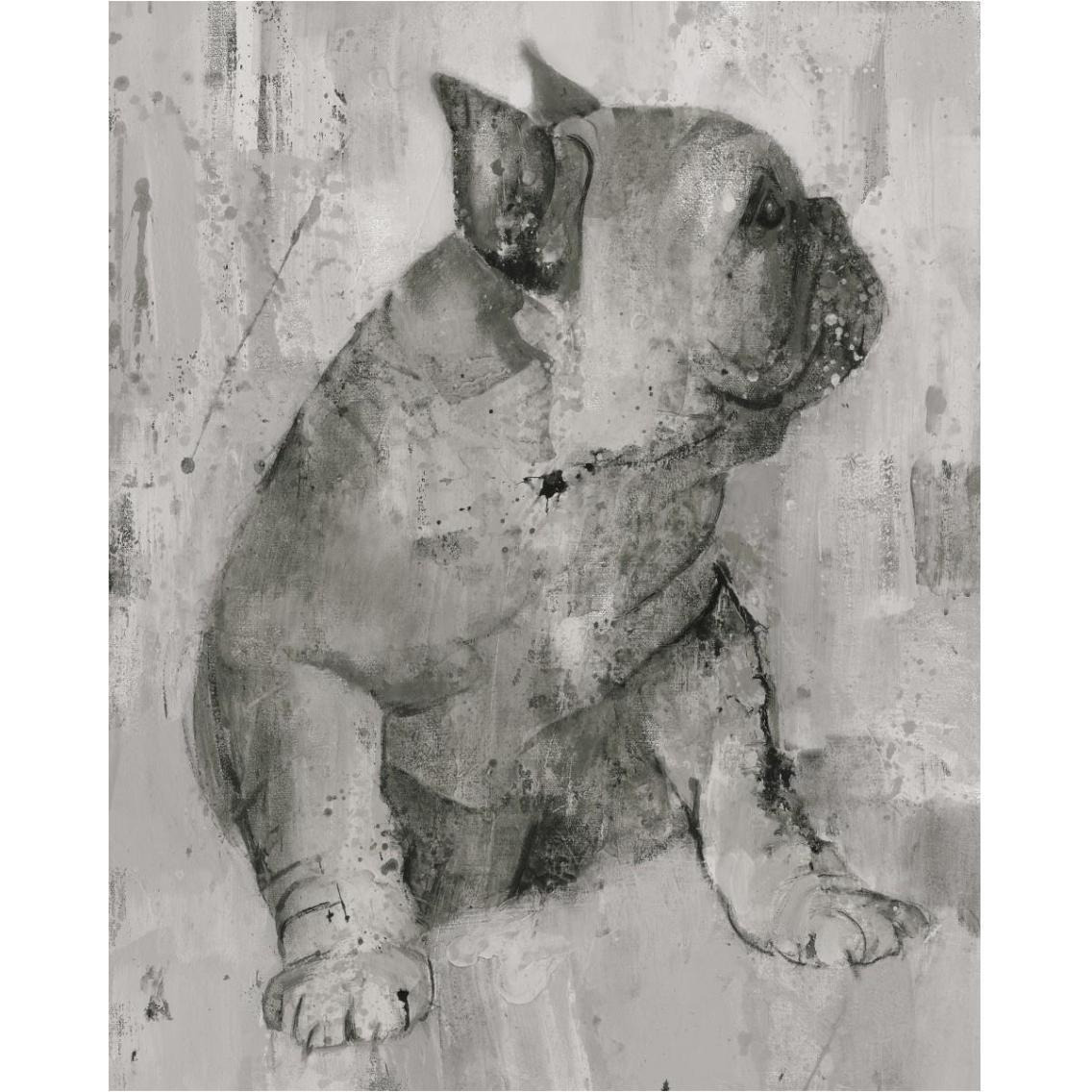 Duke in Grey Tones -Paper Art-30&quotx37"