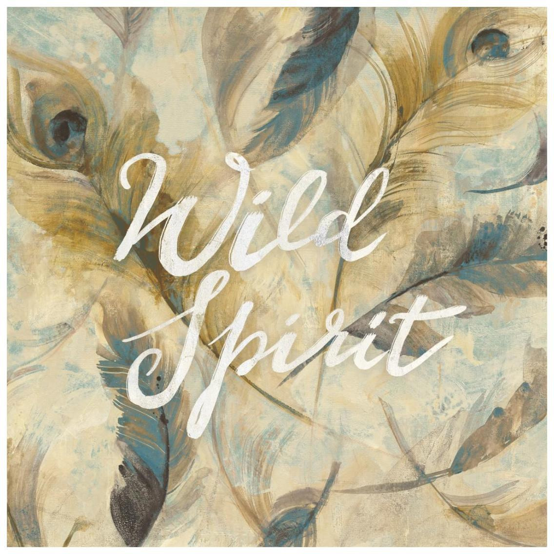 Feather Toss Square Wild Spirit -Paper Art-26&quotx26"