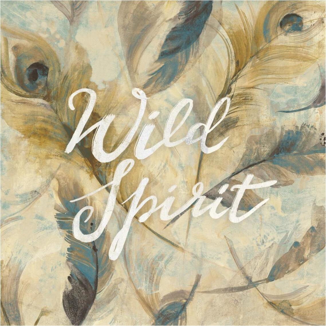 Feather Toss Square Wild Spirit -Paper Art-38&quotx38"