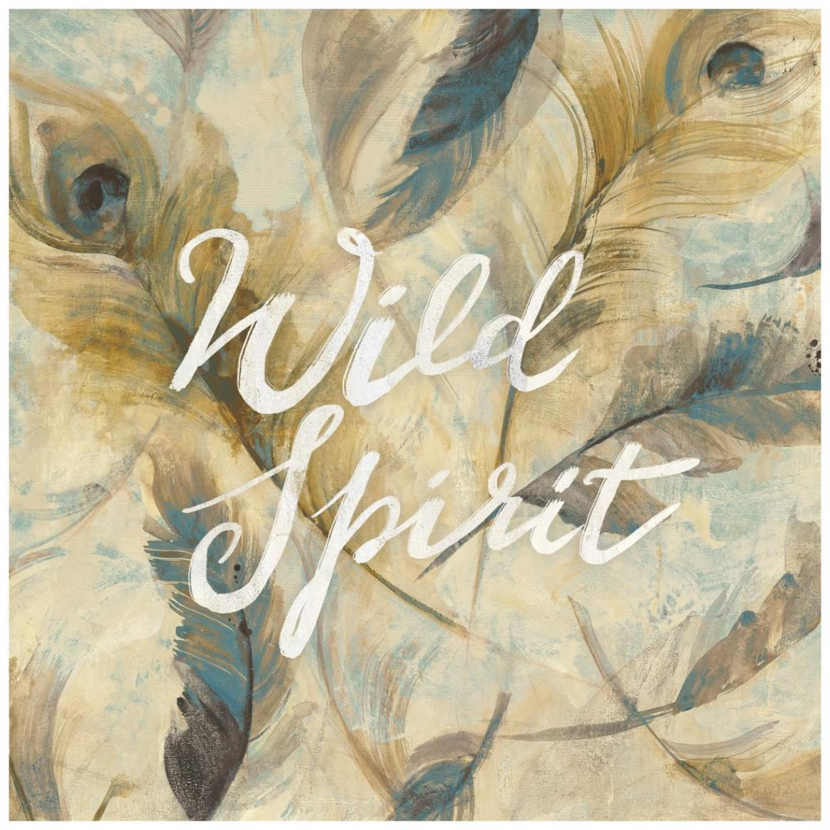 Feather Toss Square Wild Spirit -Paper Art-42&quotx42"