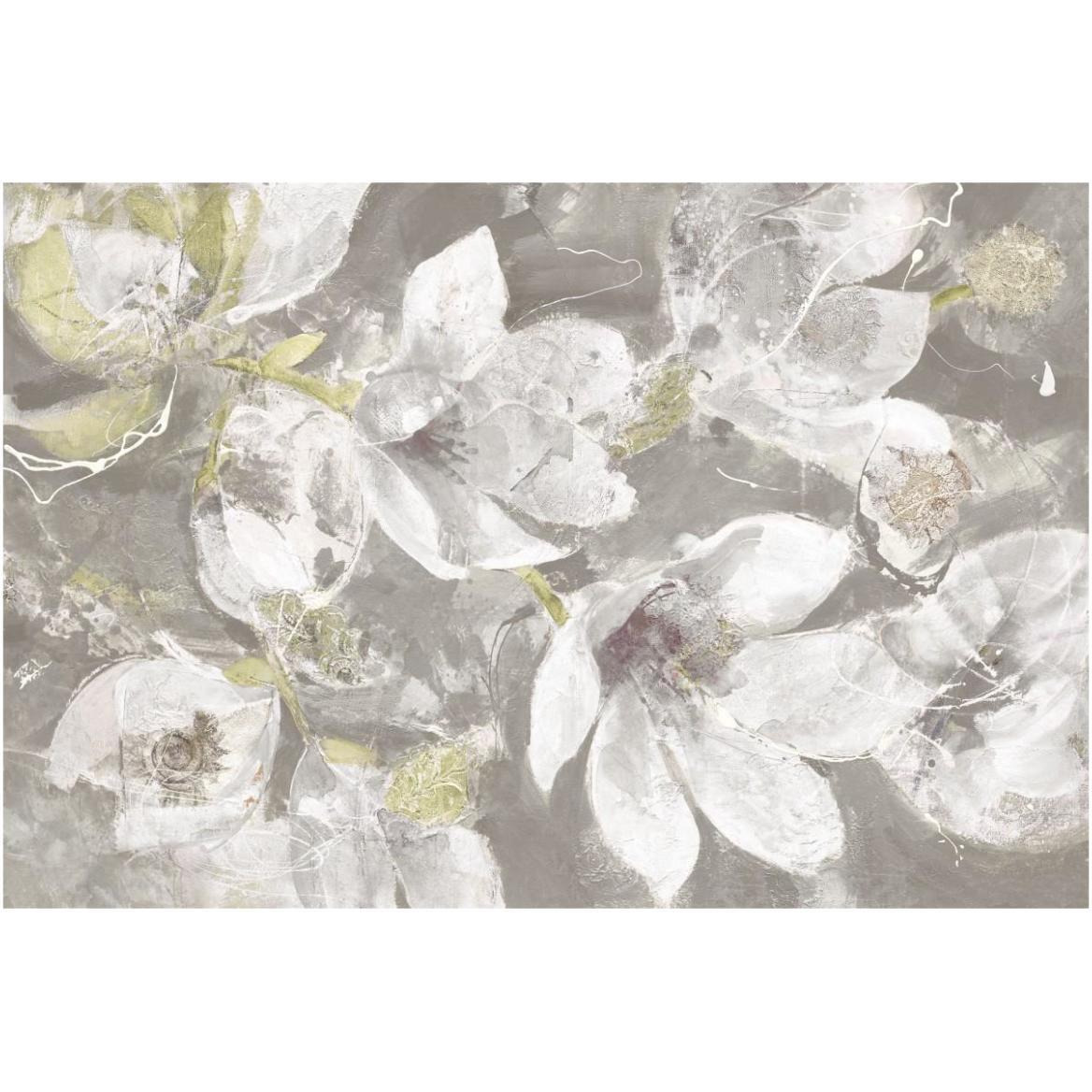 Magnolias in Bloom Greige -Paper Art-62&quotx42"