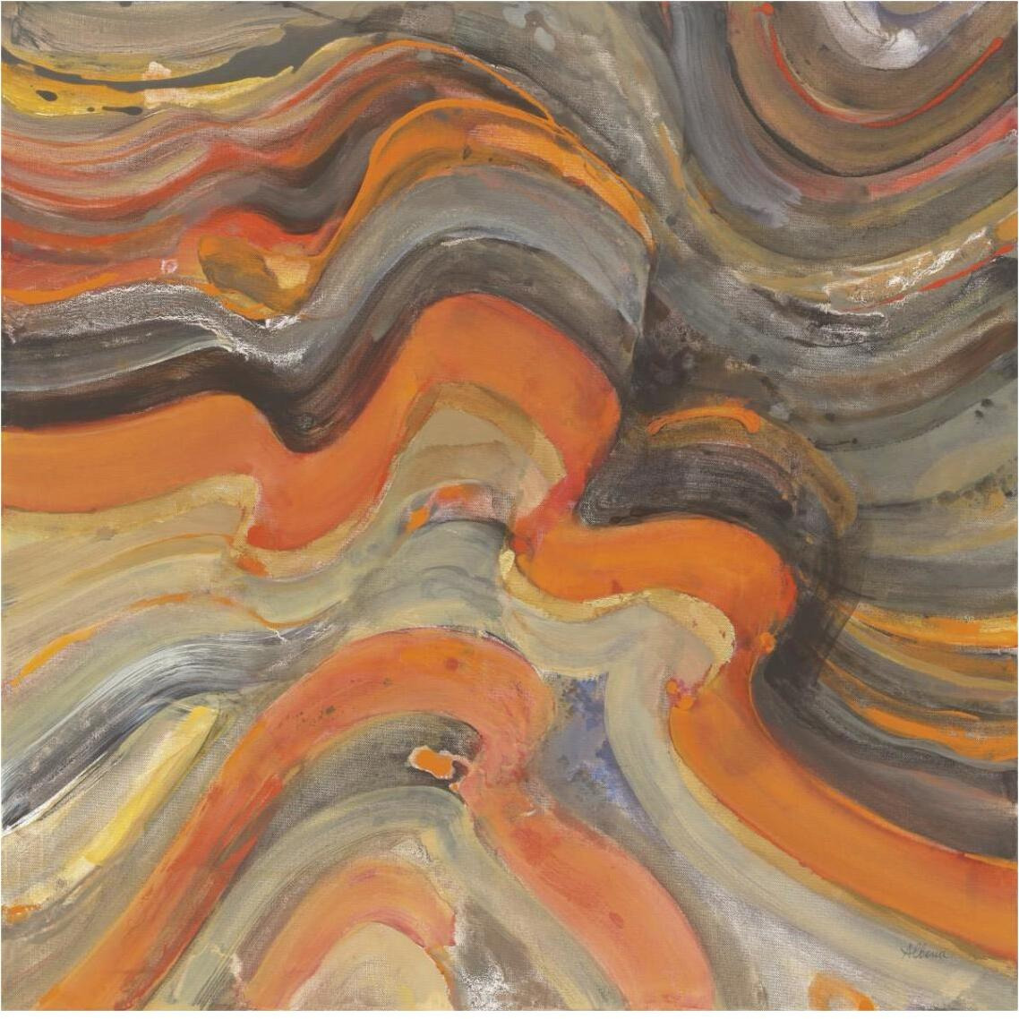 Floating Lava -Paper Art-38&quotx38"