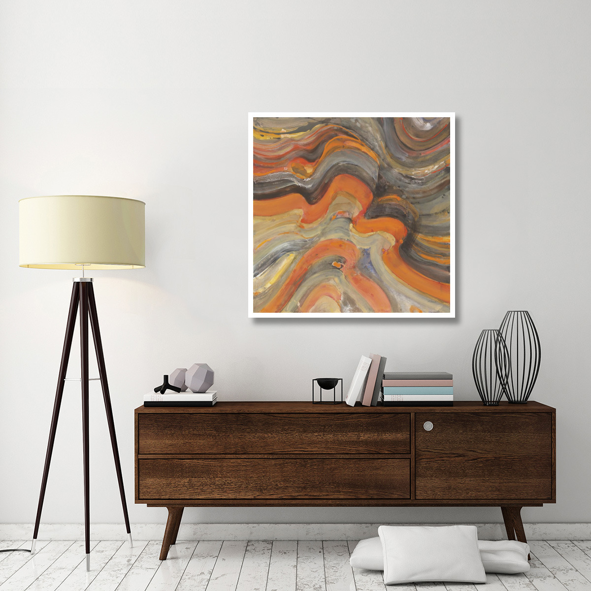 Floating Lava -Paper Art-42&quotx42"
