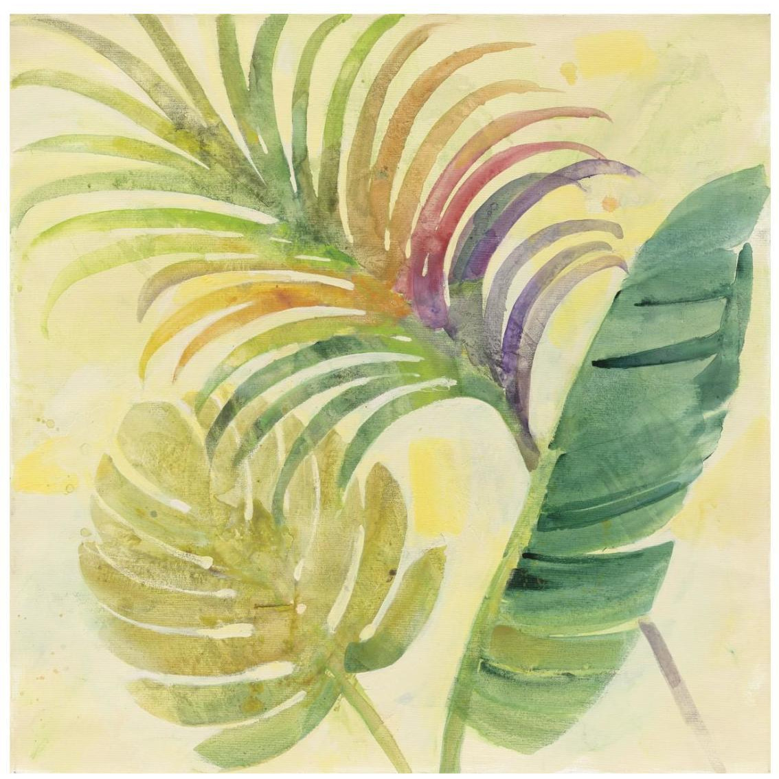 Tropical Delight I -Paper Art-26&quotx26"