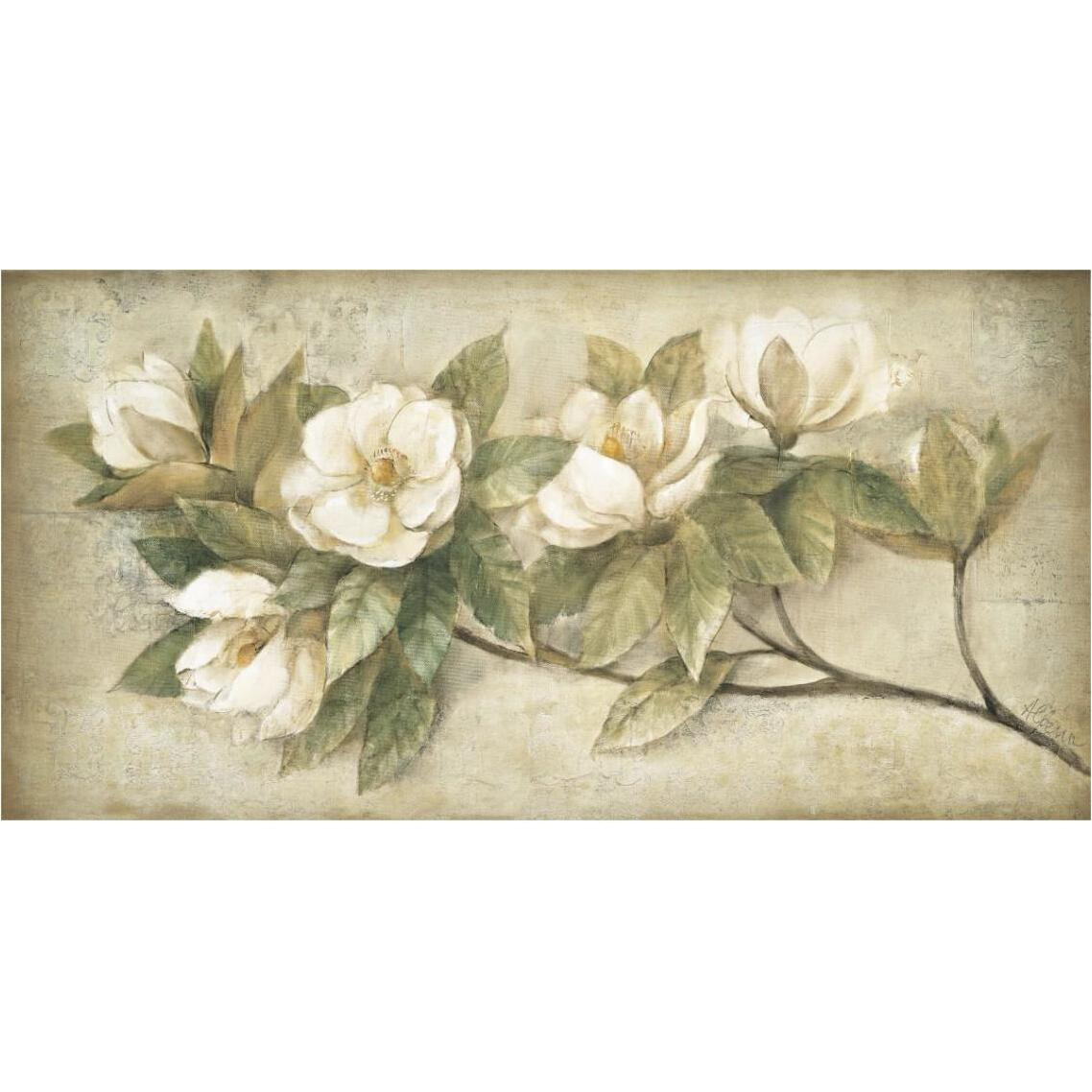 Sugar Magnolia Vintage -Paper Art-38&quotx20"