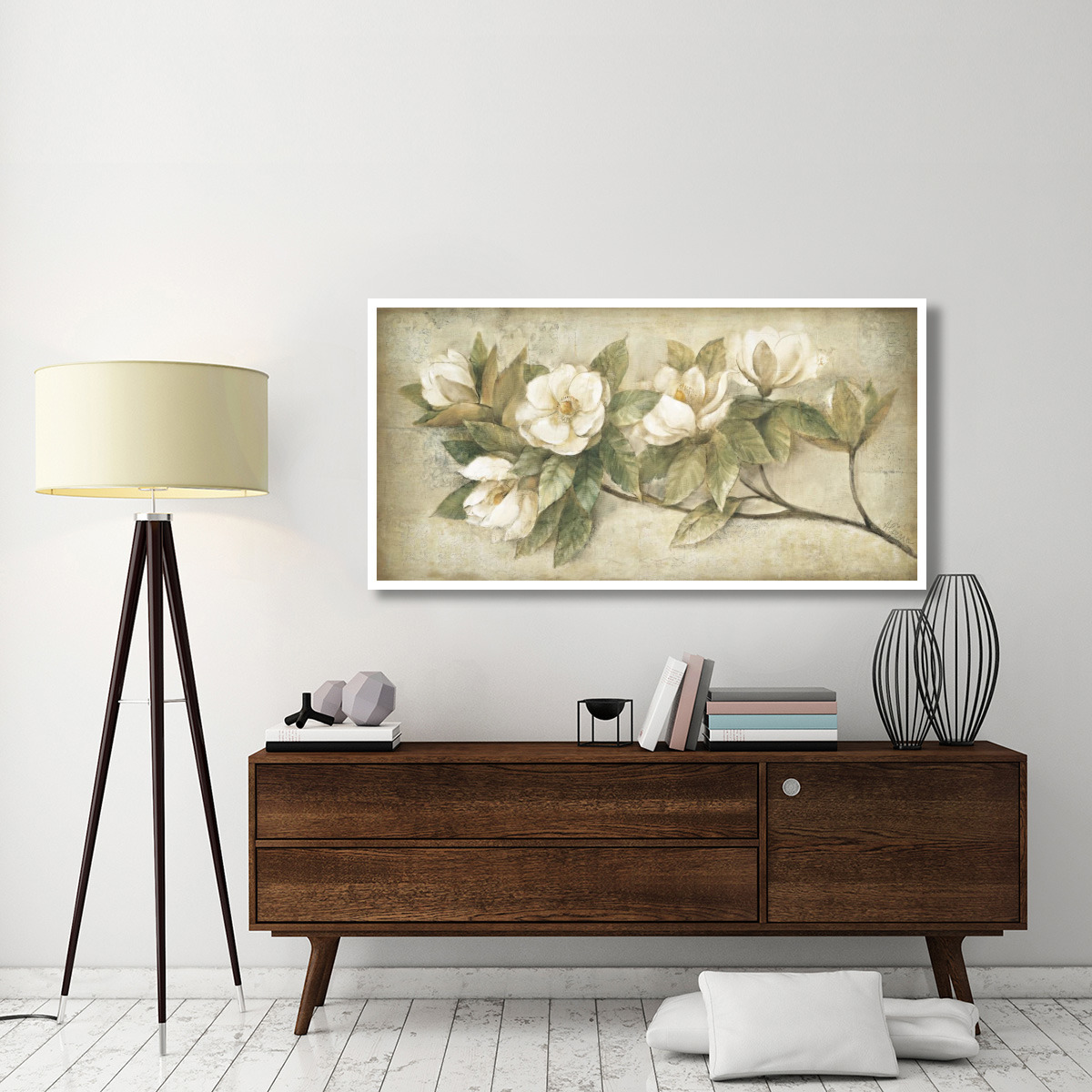 Sugar Magnolia Vintage -Paper Art-62&quotx32"