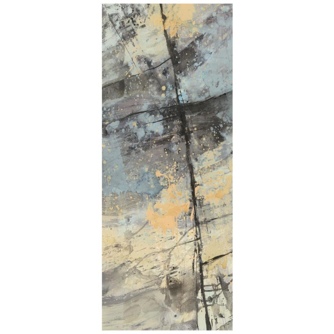 The Rocks Panel I -Paper Art-18&quotx42"