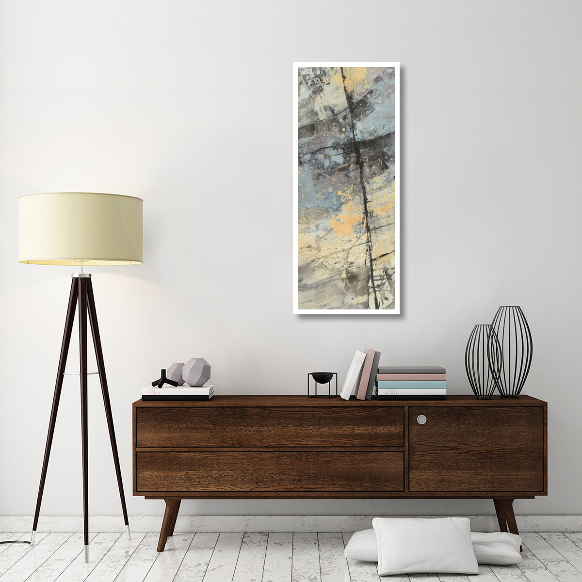 The Rocks Panel I -Paper Art-22&quotx52"