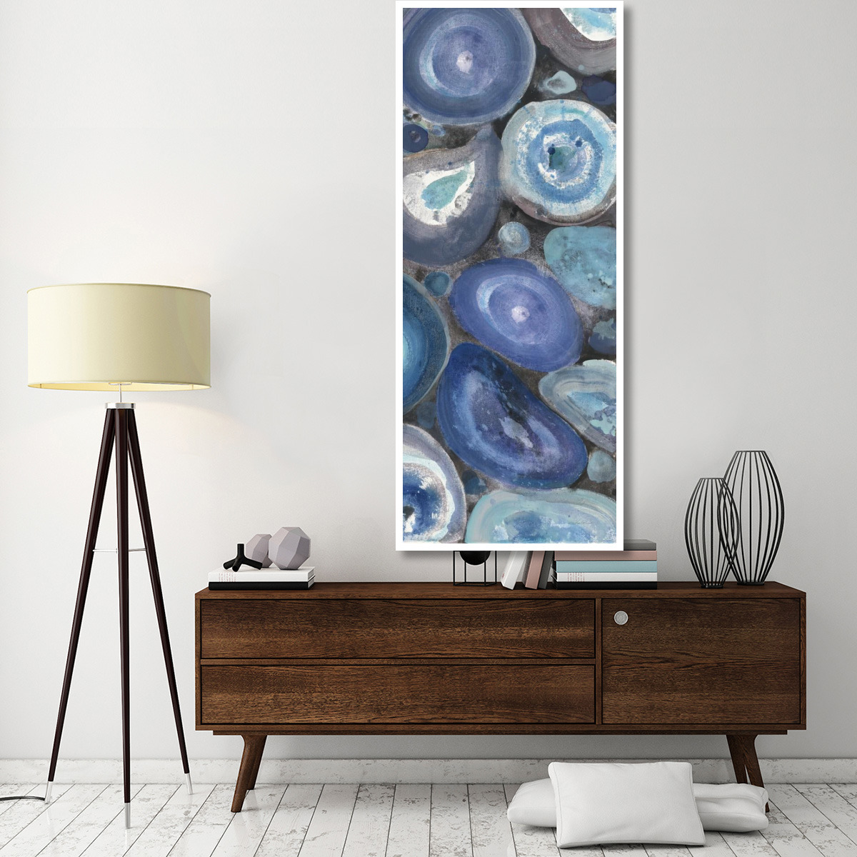 Stone Circles Panel I -Paper Art-32&quotx77"