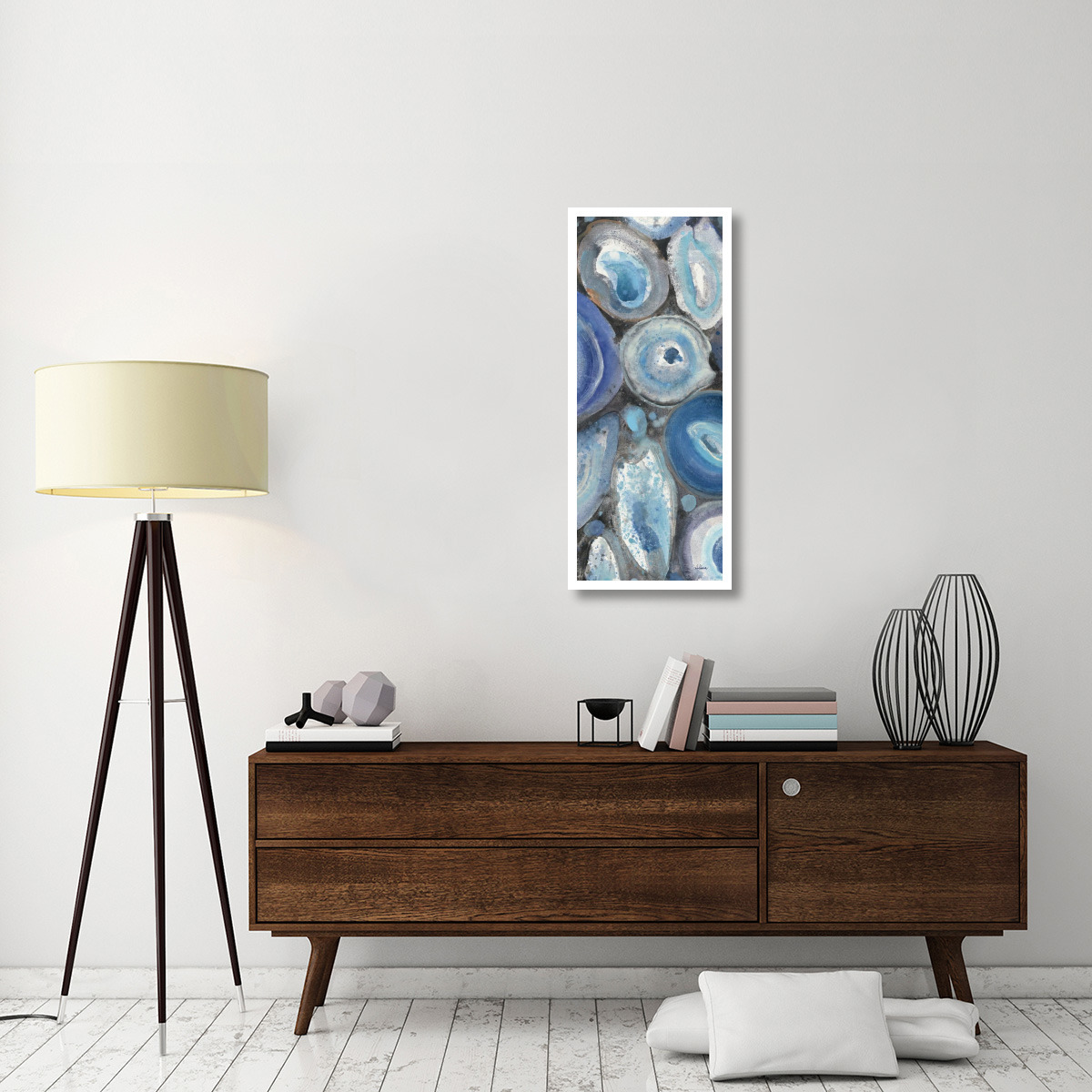 Stone Circles Panel II -Paper Art-18&quotx42"