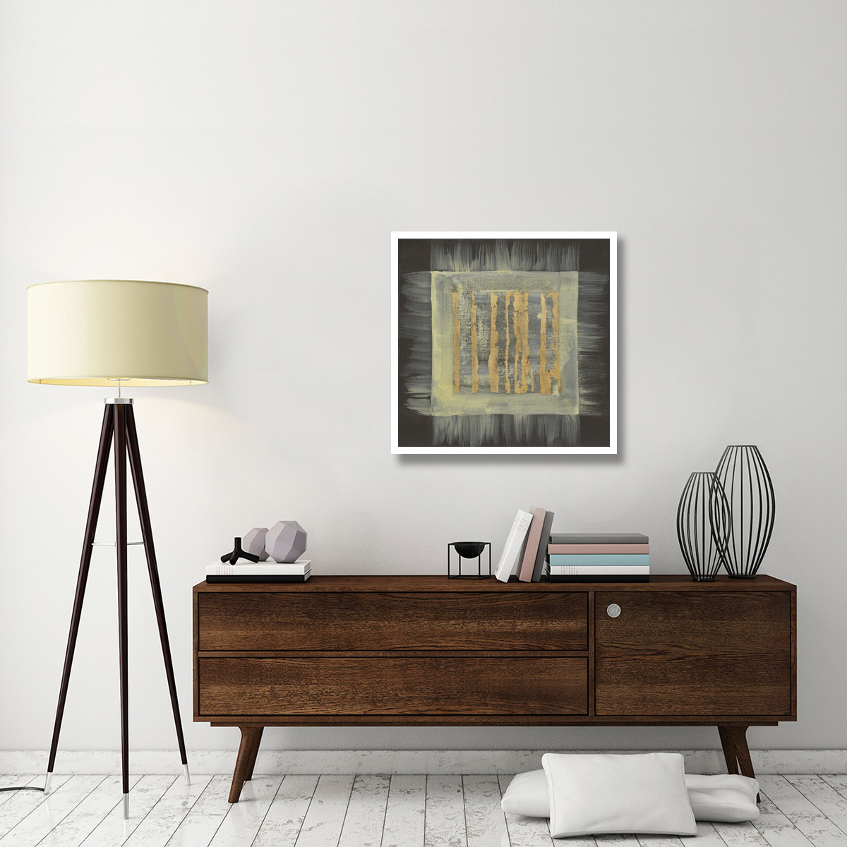 Gold Tapestry III -Paper Art-32&quotx32"