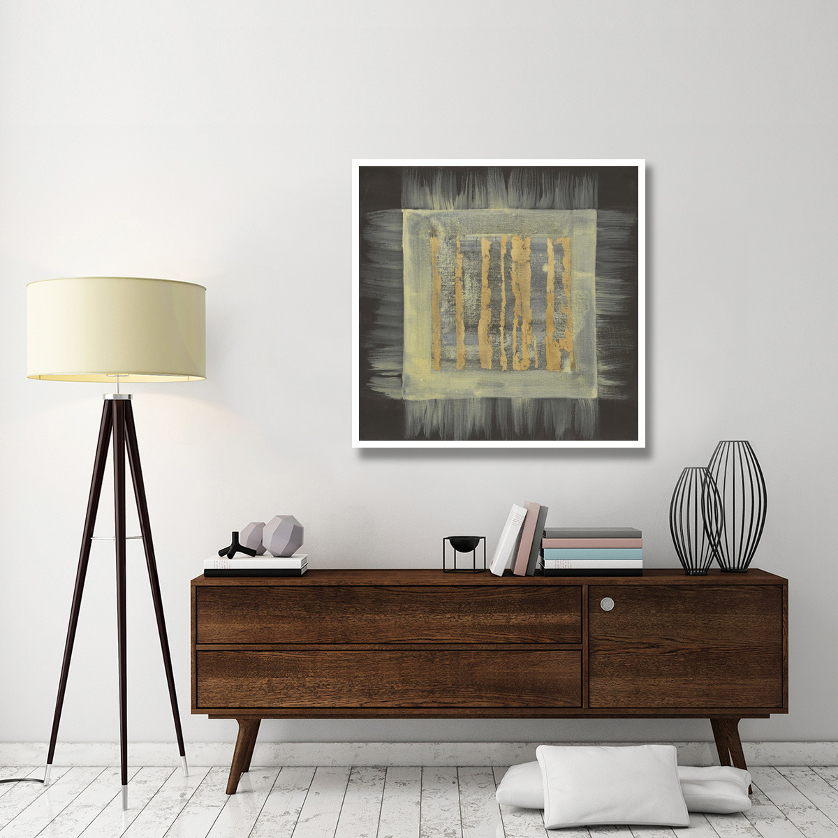 Gold Tapestry III -Paper Art-42&quotx42"