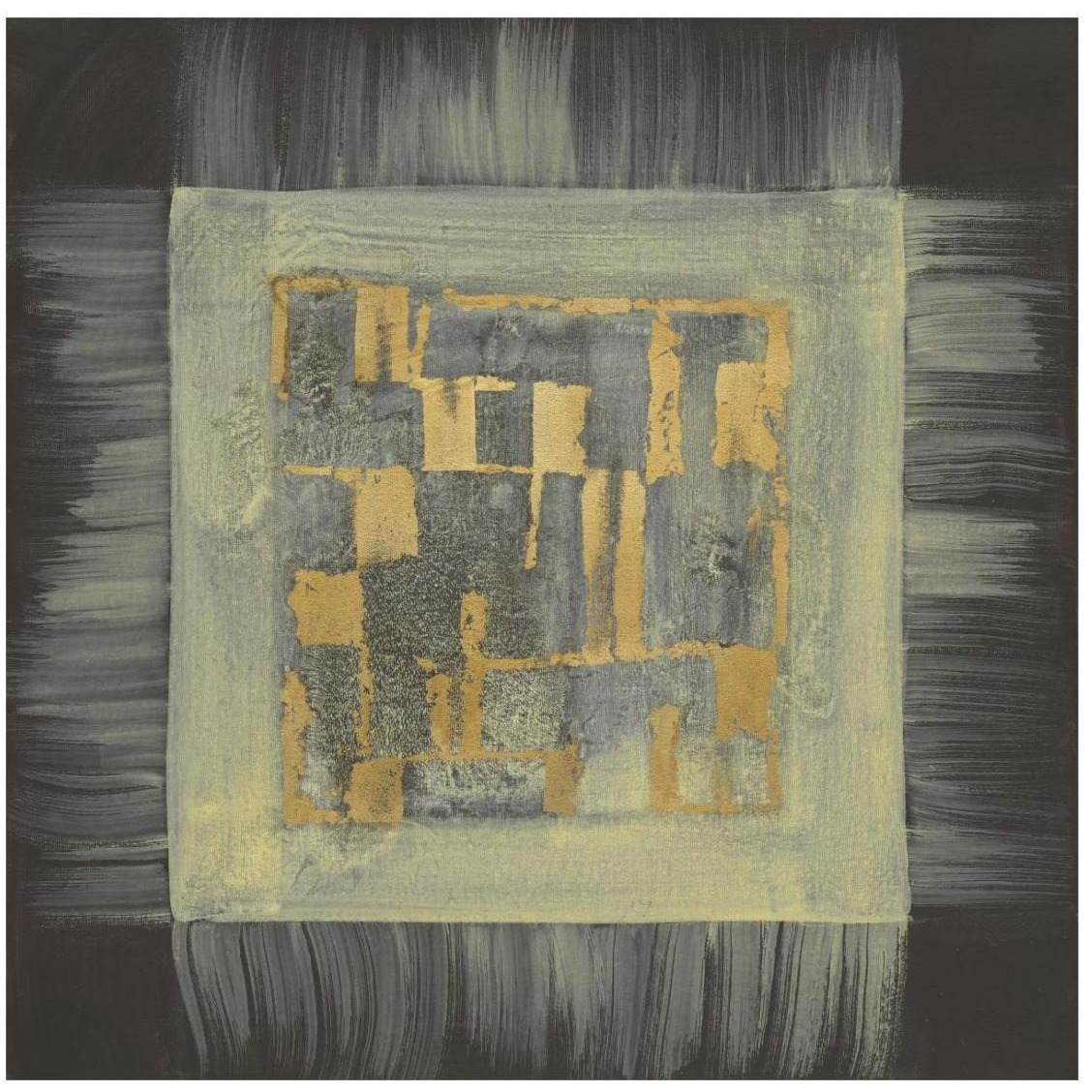 Gold Tapestry IV -Paper Art-26&quotx26"