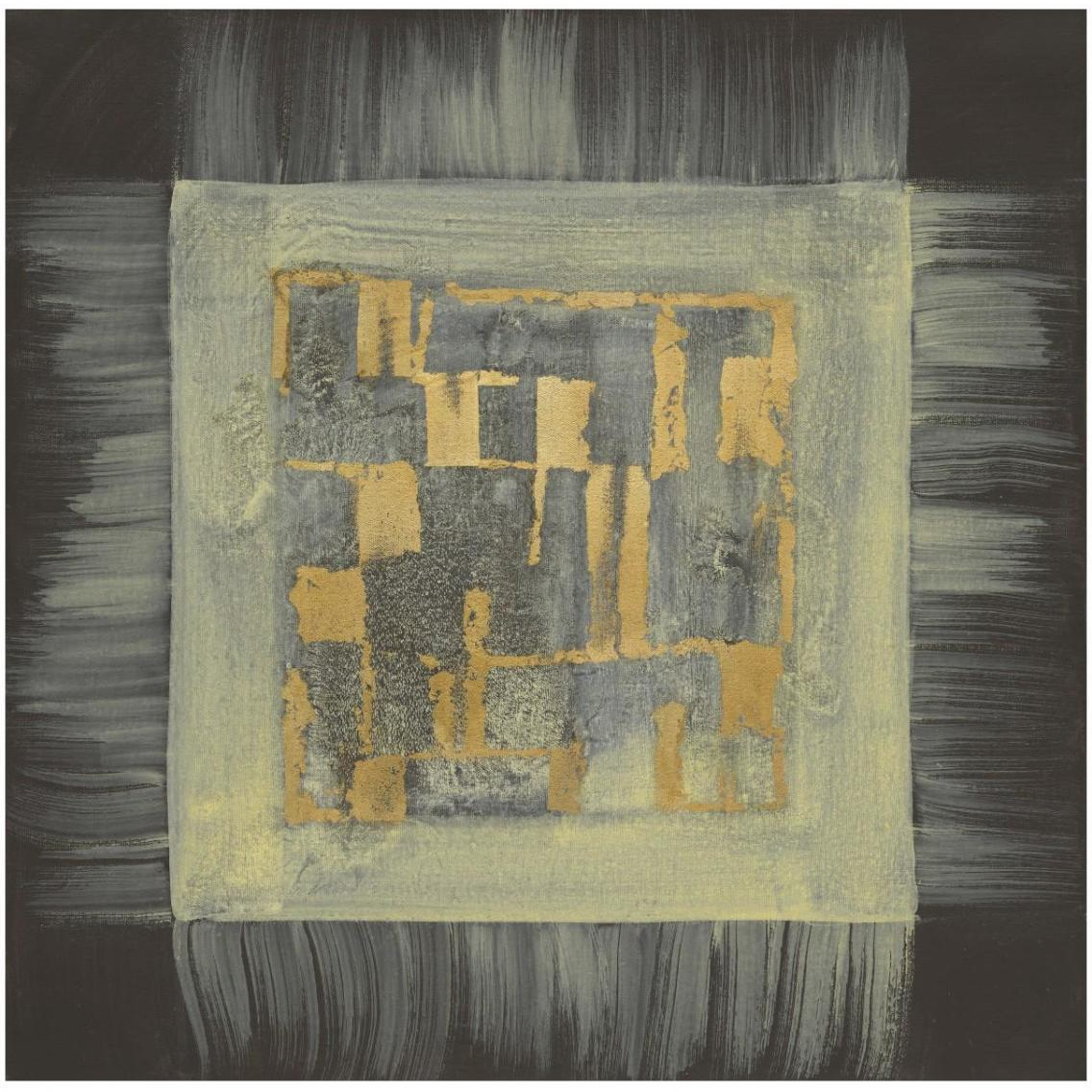 Gold Tapestry IV -Paper Art-32&quotx32"