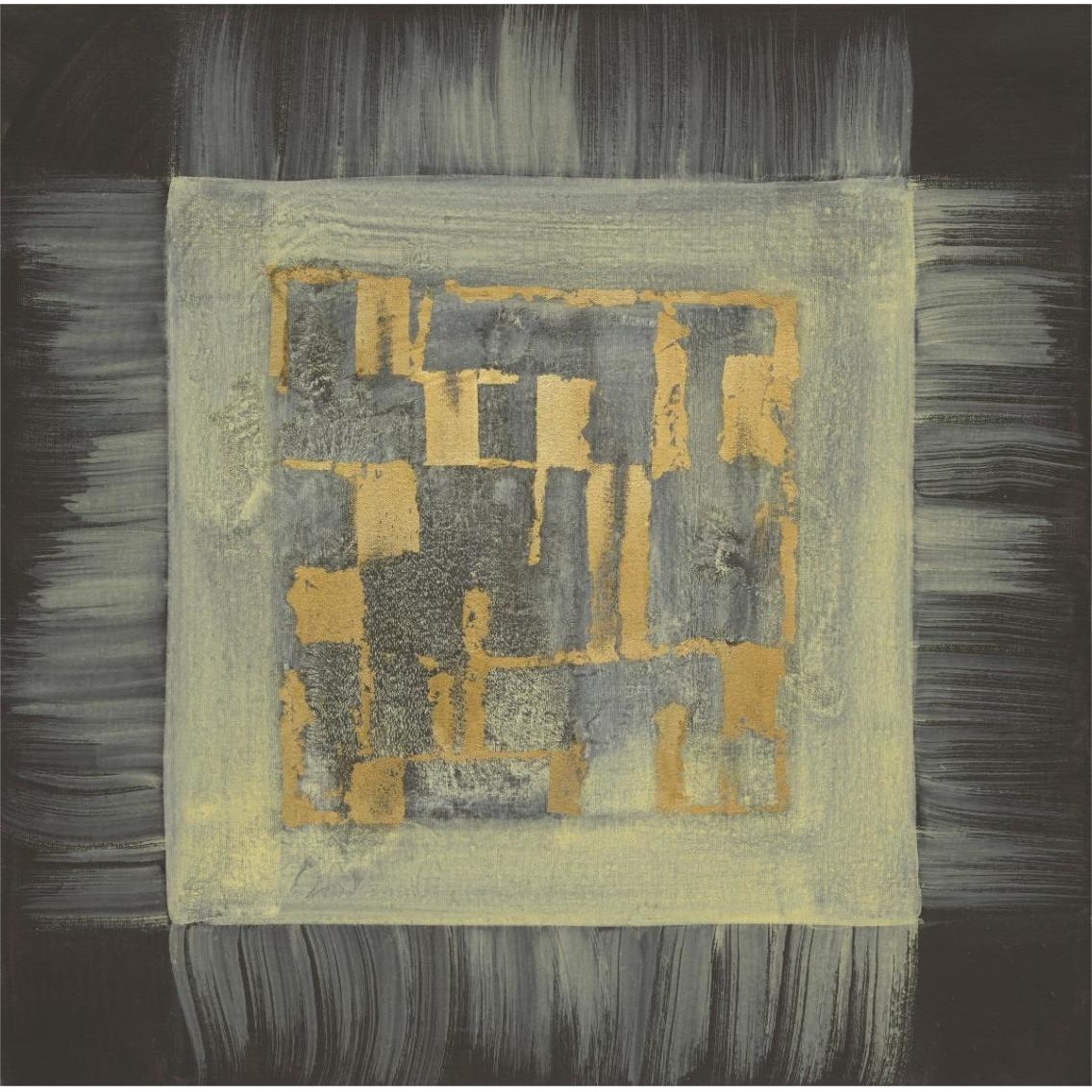 Gold Tapestry IV -Paper Art-38&quotx38"