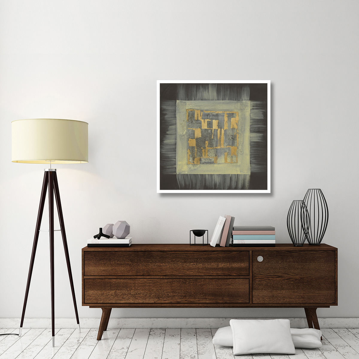 Gold Tapestry IV -Paper Art-38&quotx38"