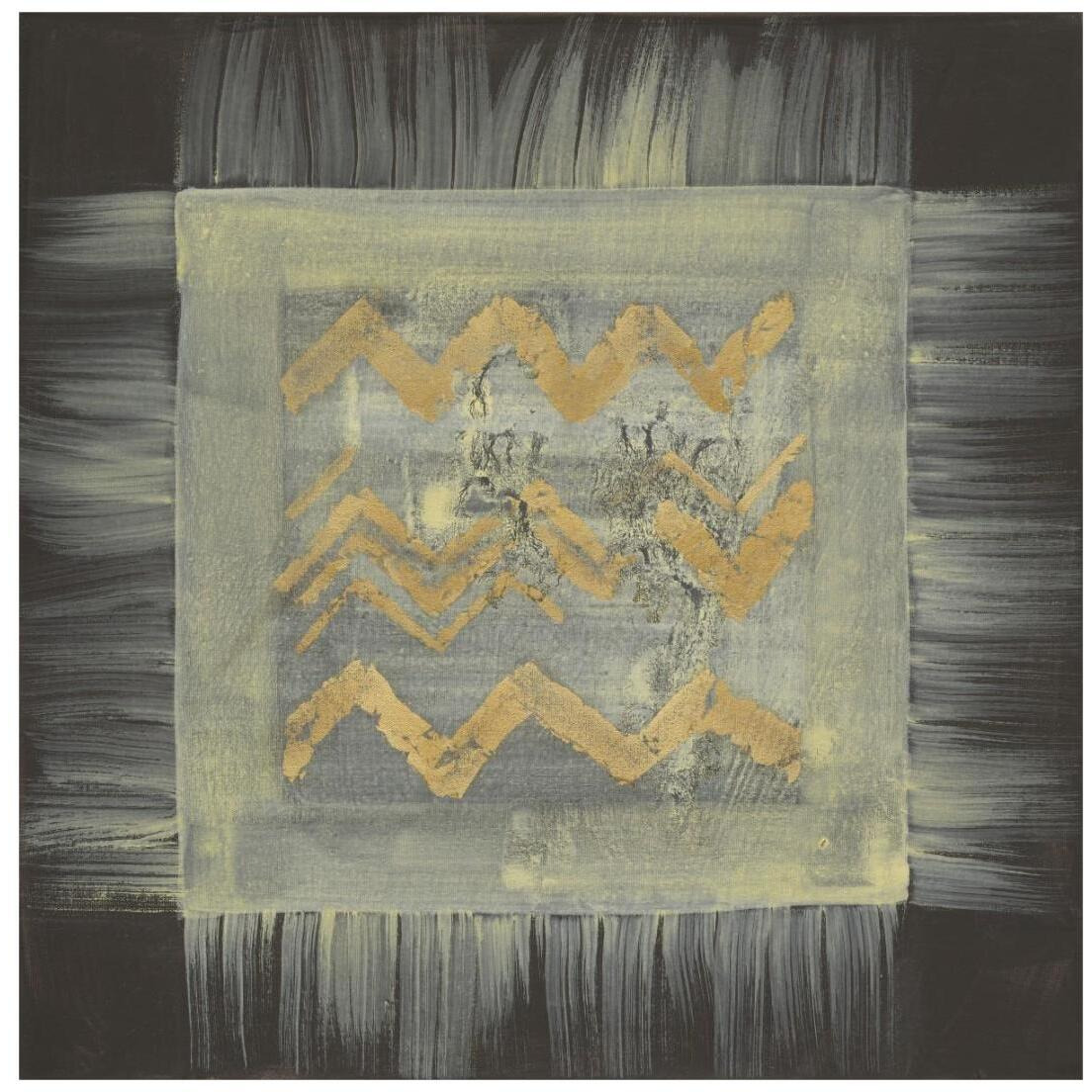 Gold Tapestry VI -Paper Art-20&quotx20"