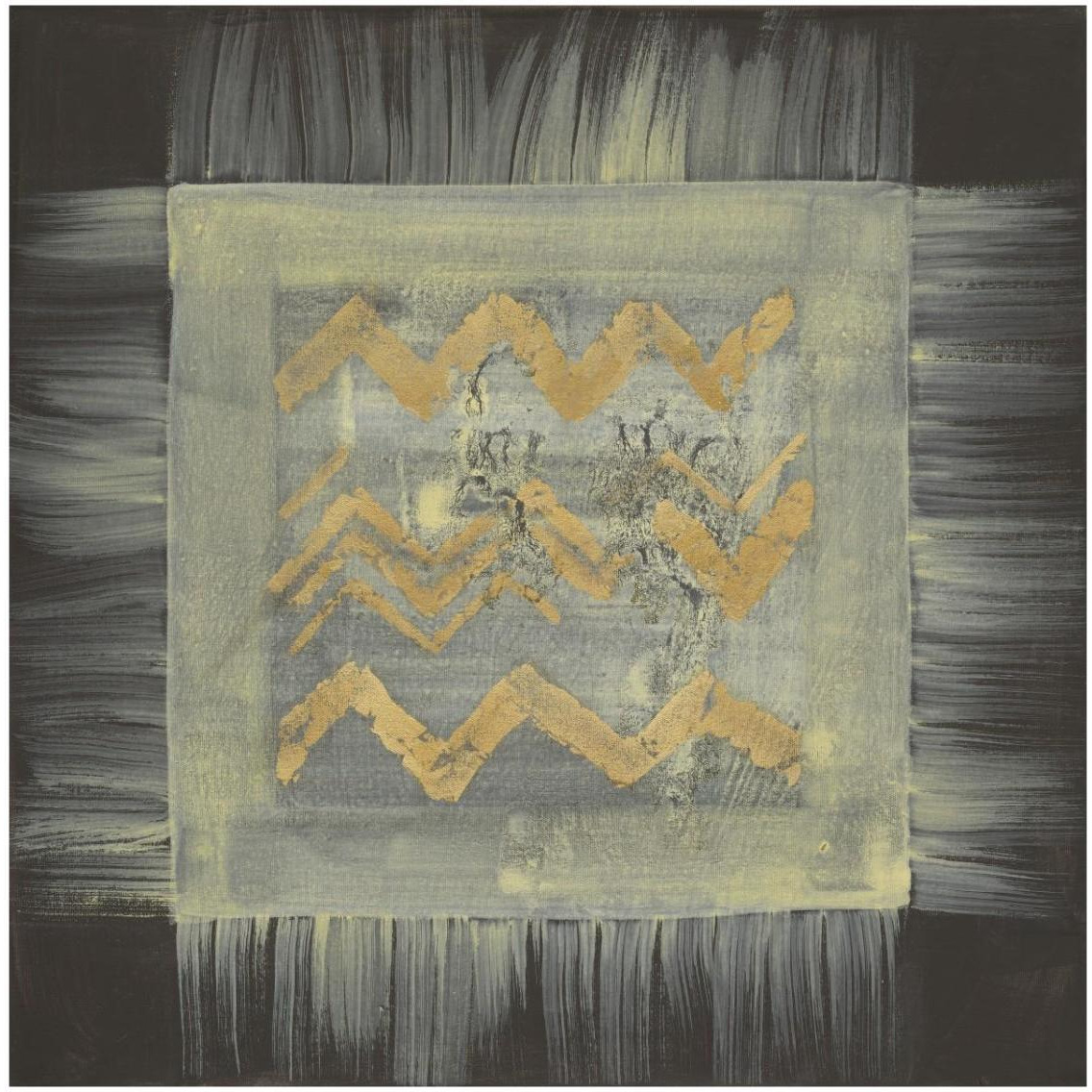 Gold Tapestry VI -Paper Art-32&quotx32"