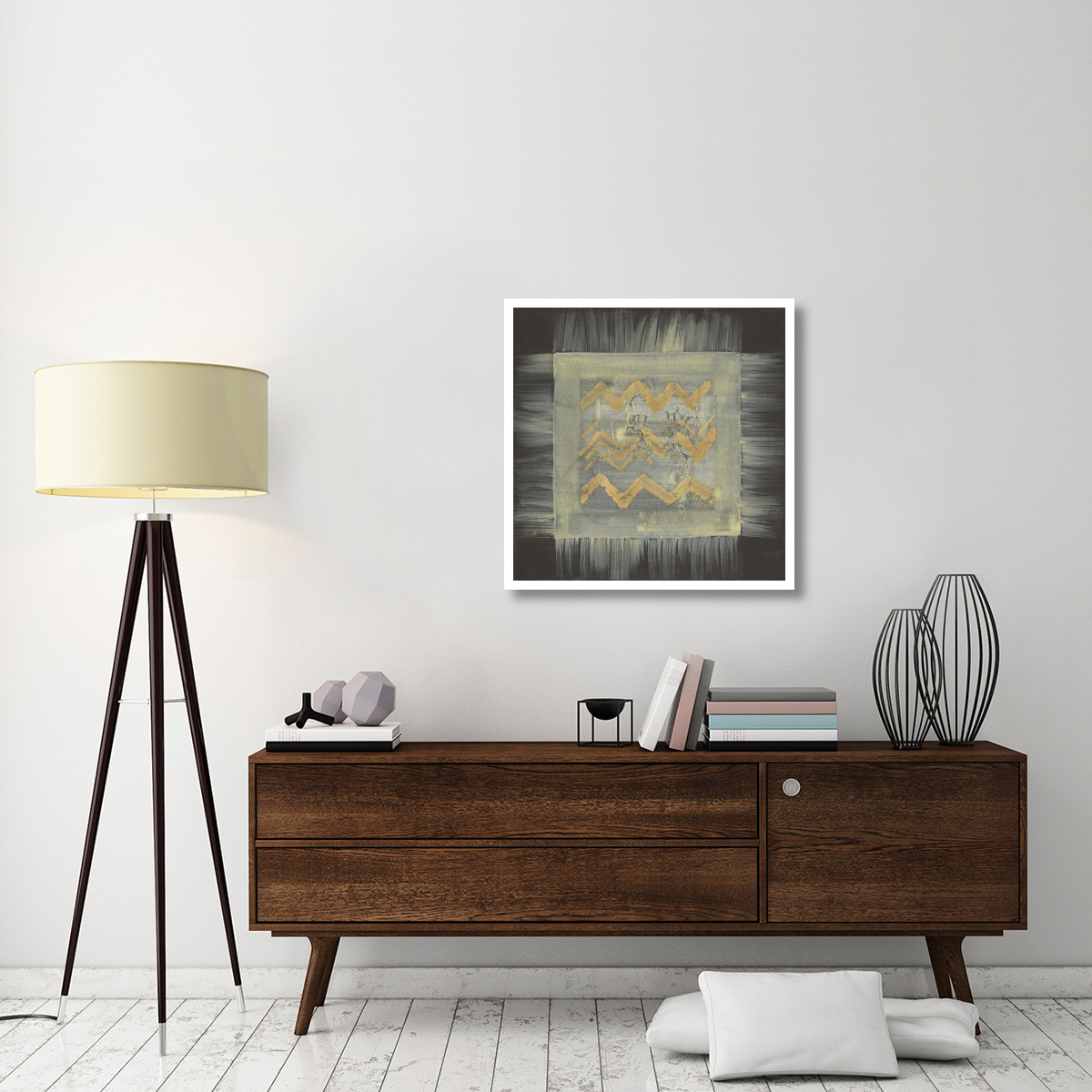 Gold Tapestry VI -Paper Art-32&quotx32"