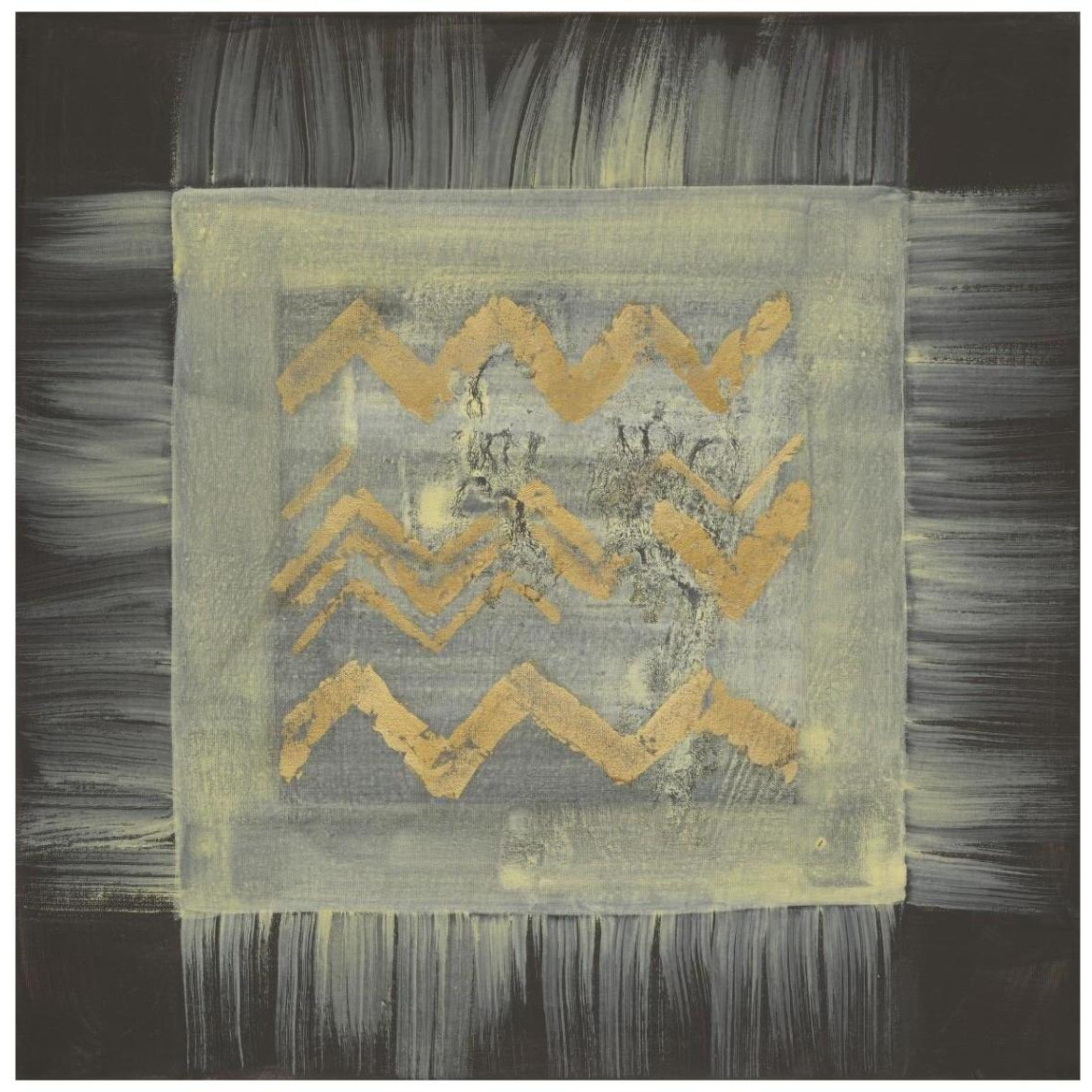 Gold Tapestry VI -Paper Art-42&quotx42"