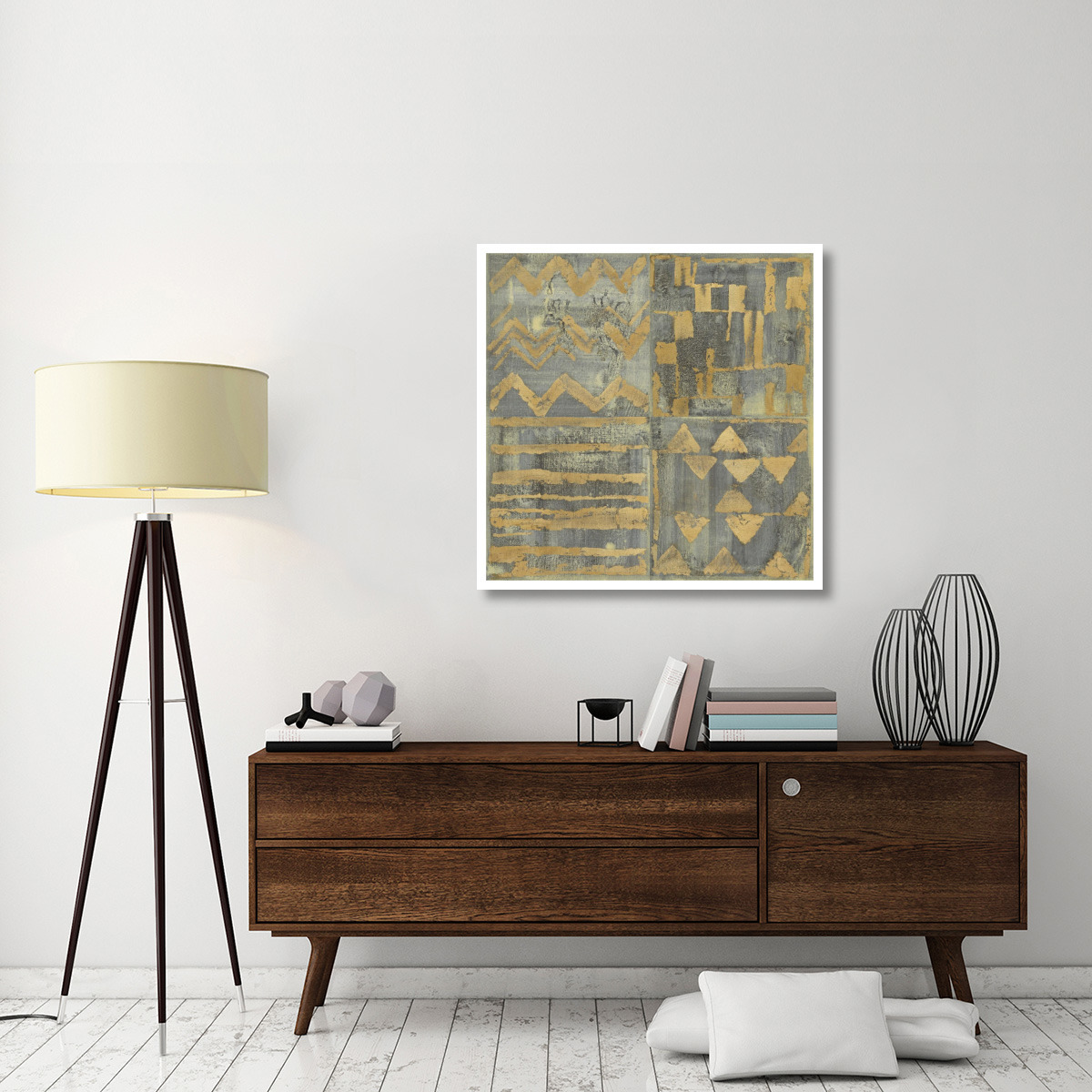 Gold Tapestry VII -Paper Art-38&quotx38"