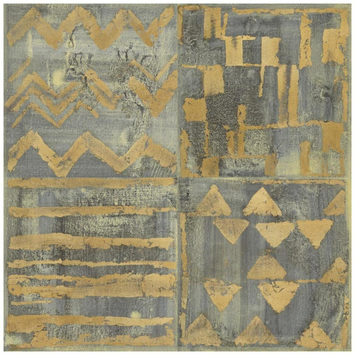 Gold Tapestry VII -Paper Art-42&quotx42"