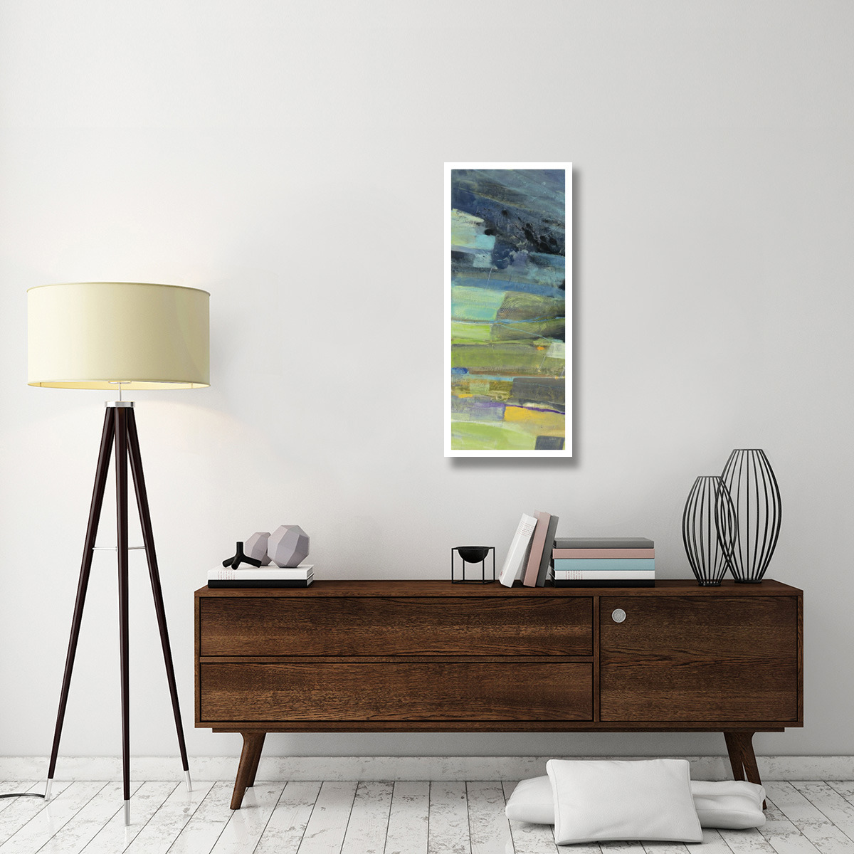 View of the Coast Panel I -Paper Art-18&quotx42"