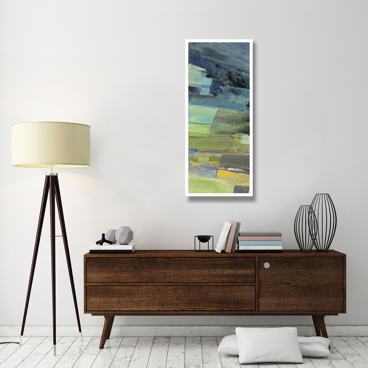 View of the Coast Panel I -Paper Art-22&quotx52"