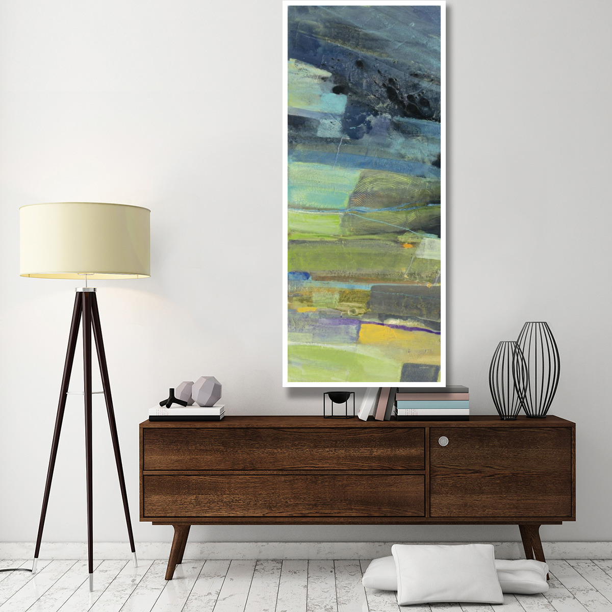View of the Coast Panel I -Paper Art-32&quotx77"