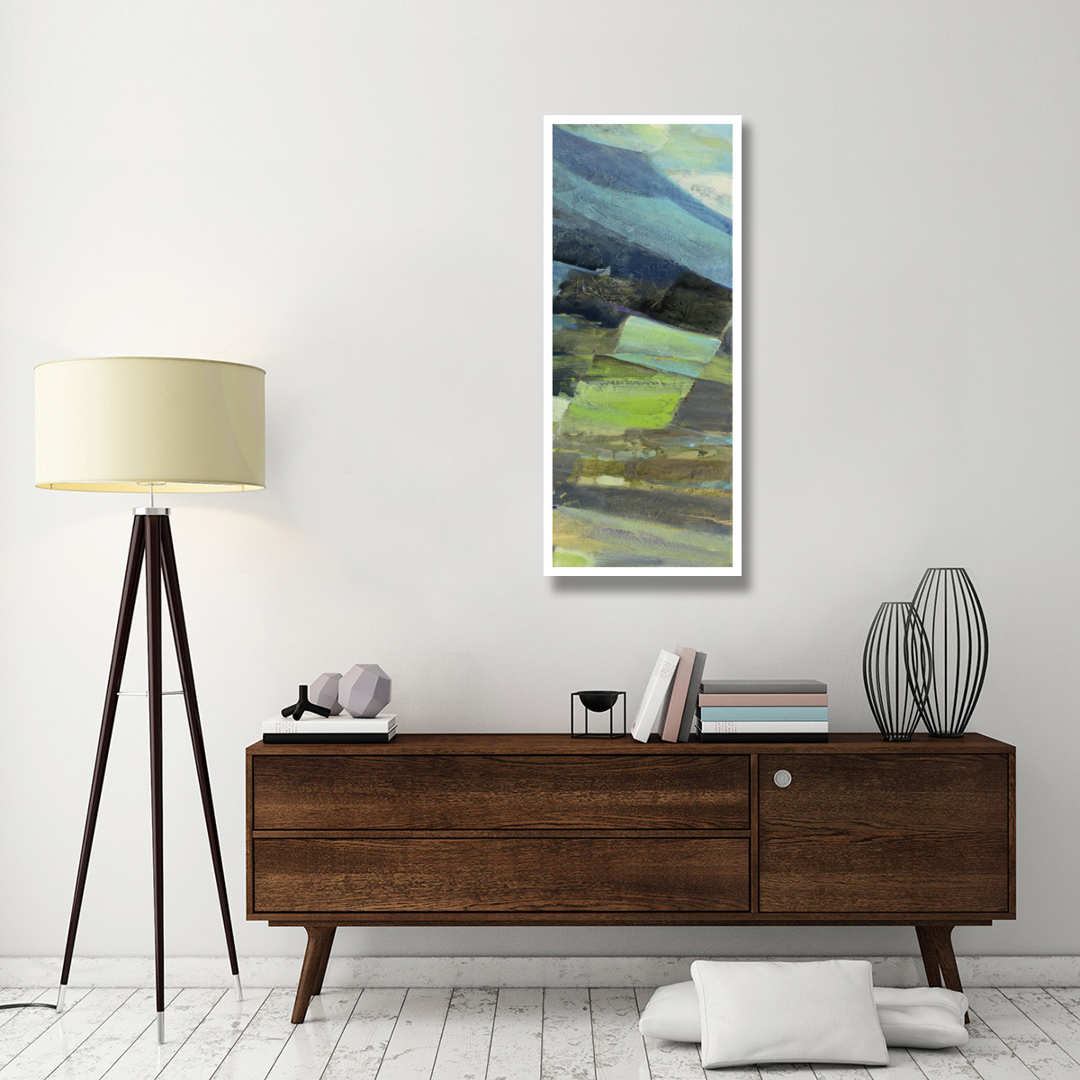 View of the Coast Panel II -Paper Art-22&quotx52"