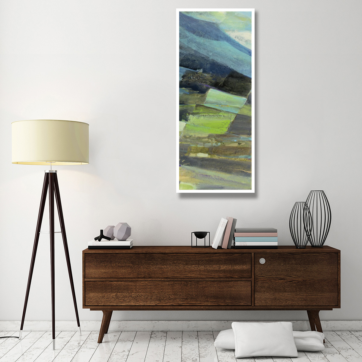 View of the Coast Panel II -Paper Art-26&quotx62"