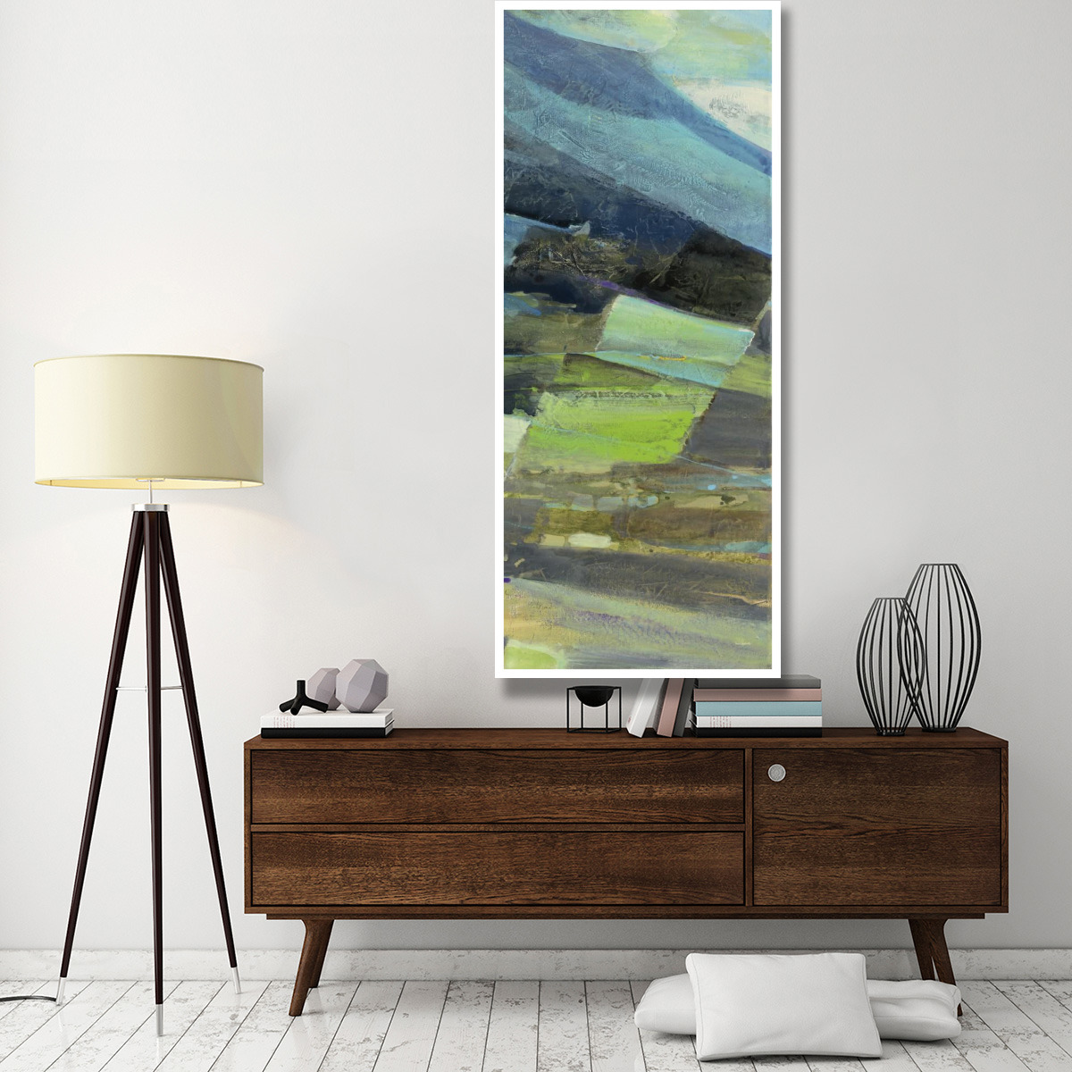 View of the Coast Panel II -Paper Art-32&quotx77"
