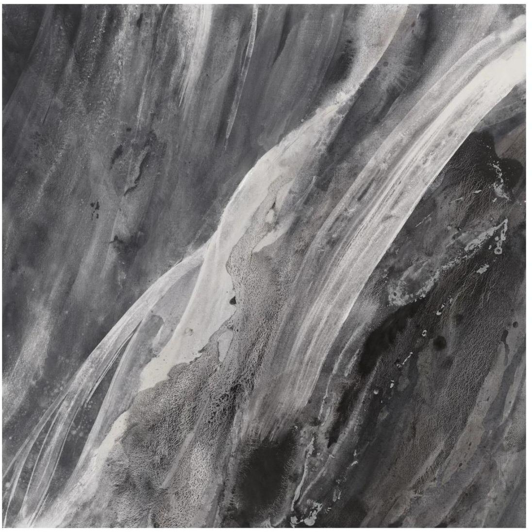 Dark Grey Splash -Paper Art-20&quotx20"