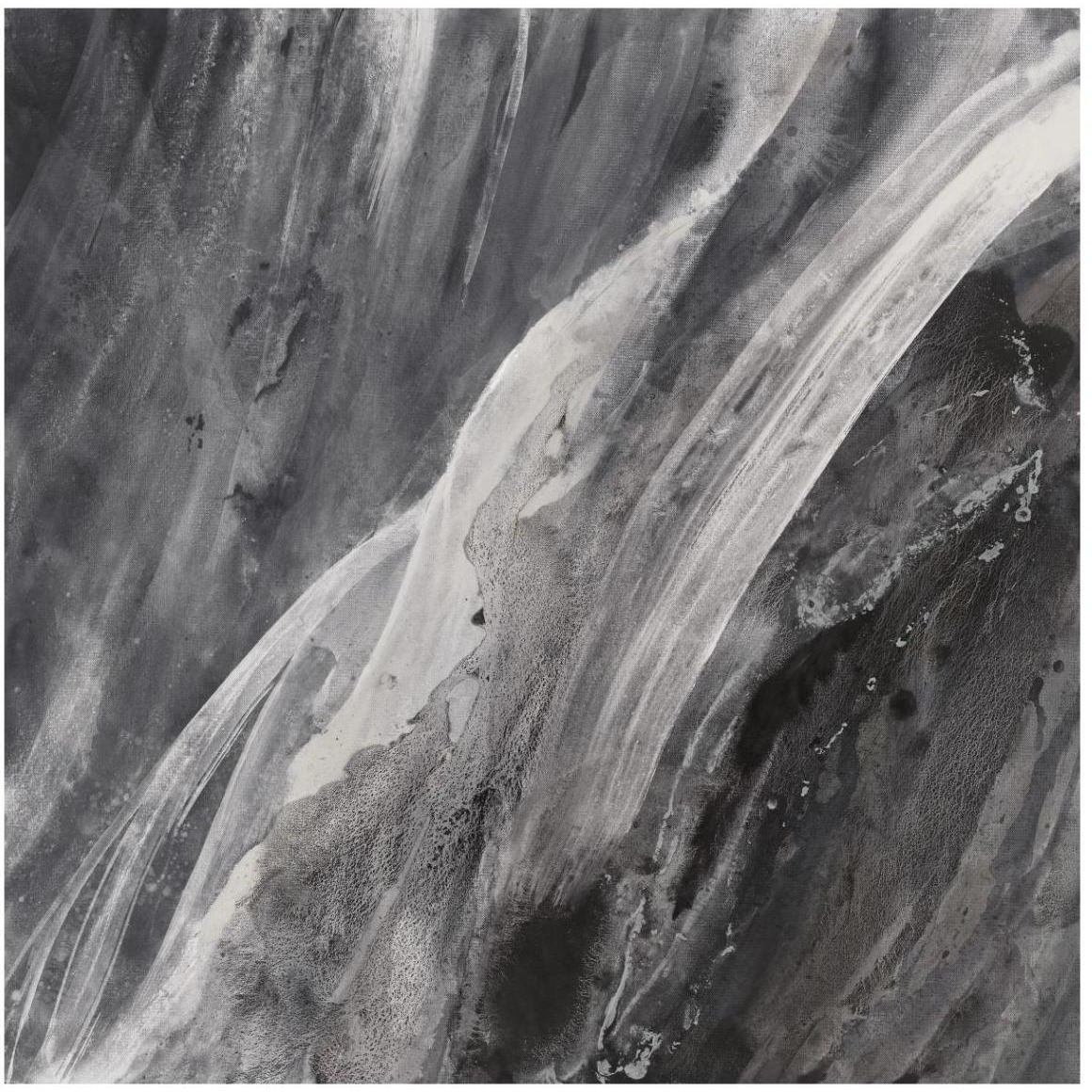 Dark Grey Splash -Paper Art-42&quotx42"