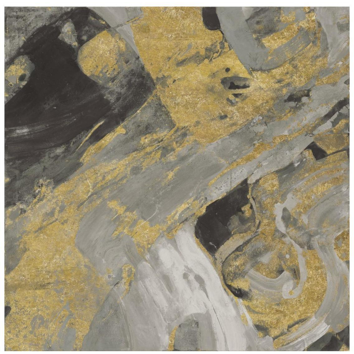 Moab Gold and Black -Paper Art-26&quotx26"