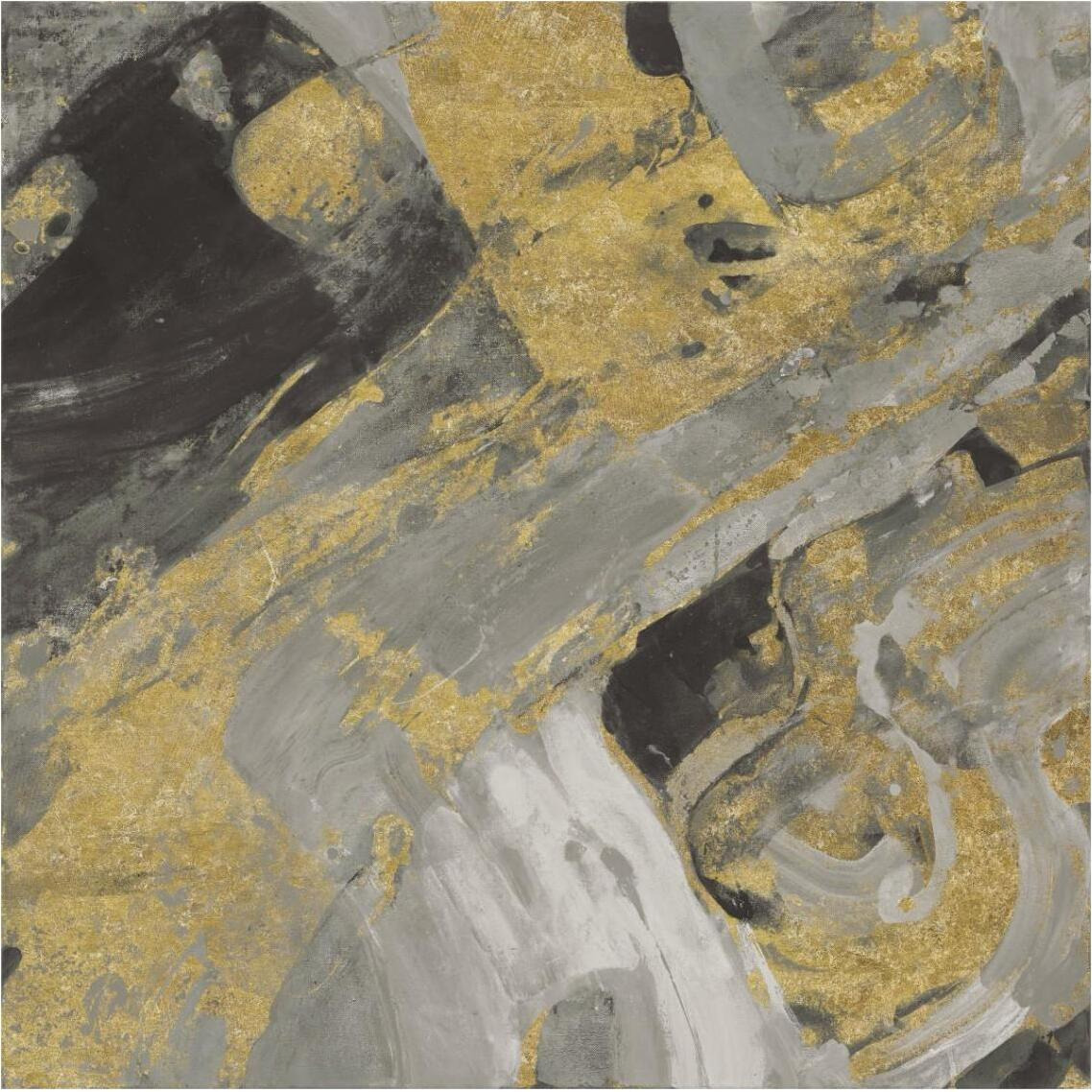 Moab Gold and Black -Paper Art-38&quotx38"