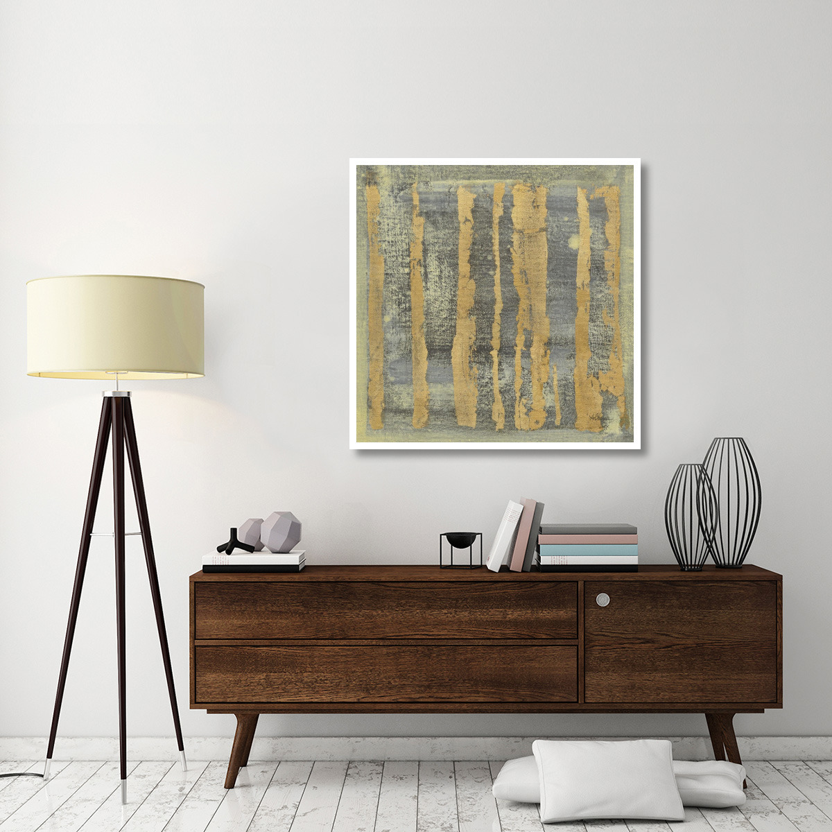 Gold Tapestry III -Paper Art-42&quotx42"