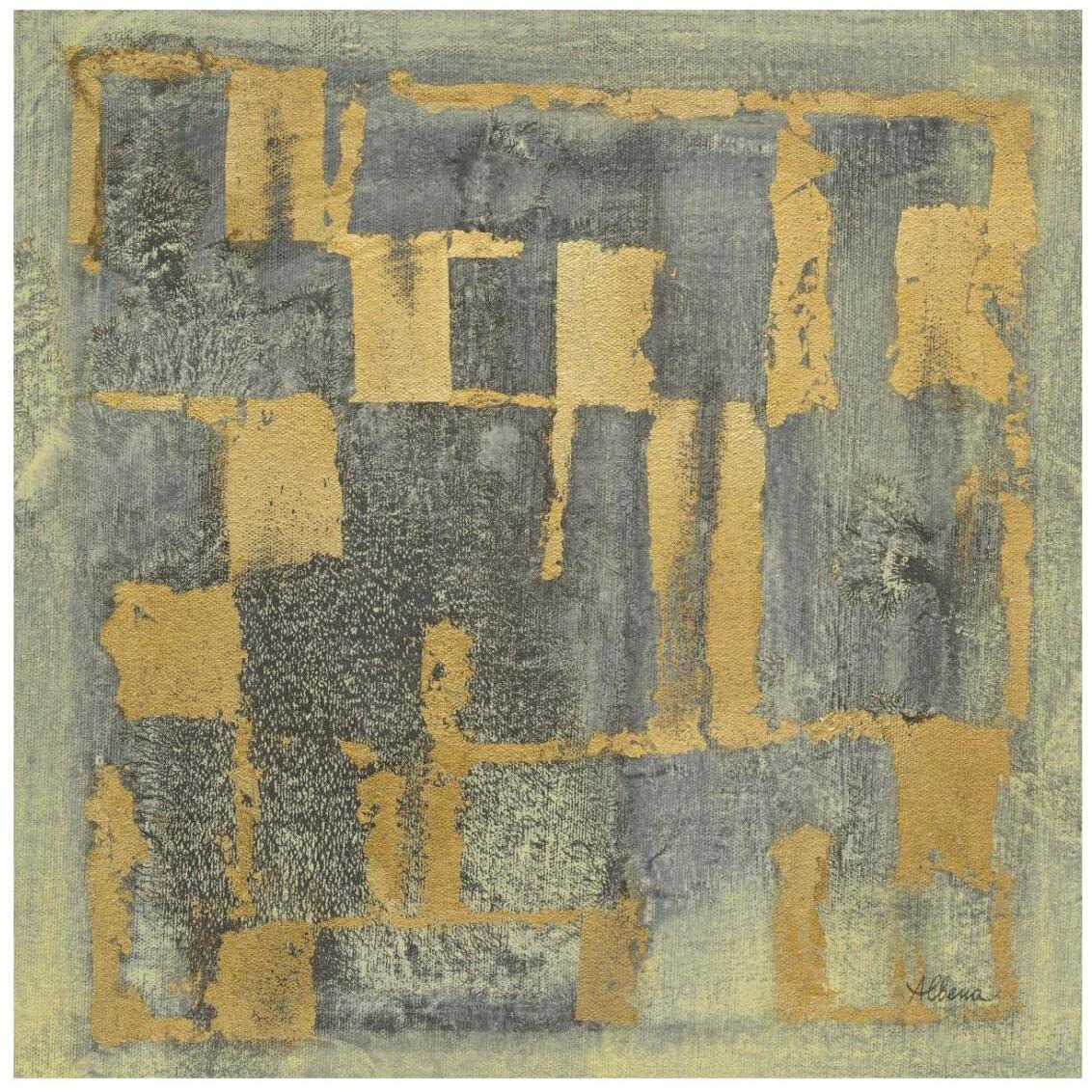 Gold Tapestry IV -Paper Art-26&quotx26"