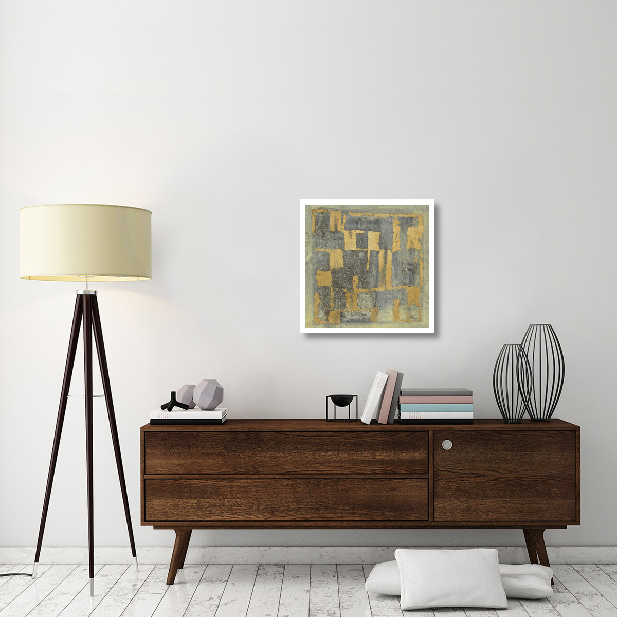 Gold Tapestry IV -Paper Art-26&quotx26"