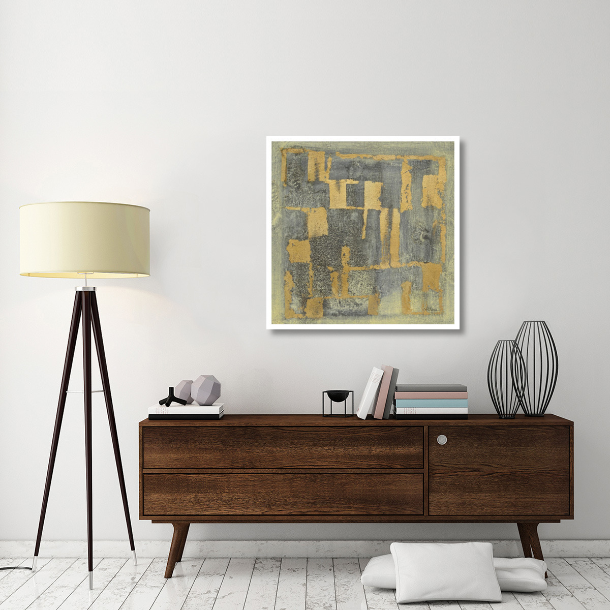 Gold Tapestry IV -Paper Art-38&quotx38"