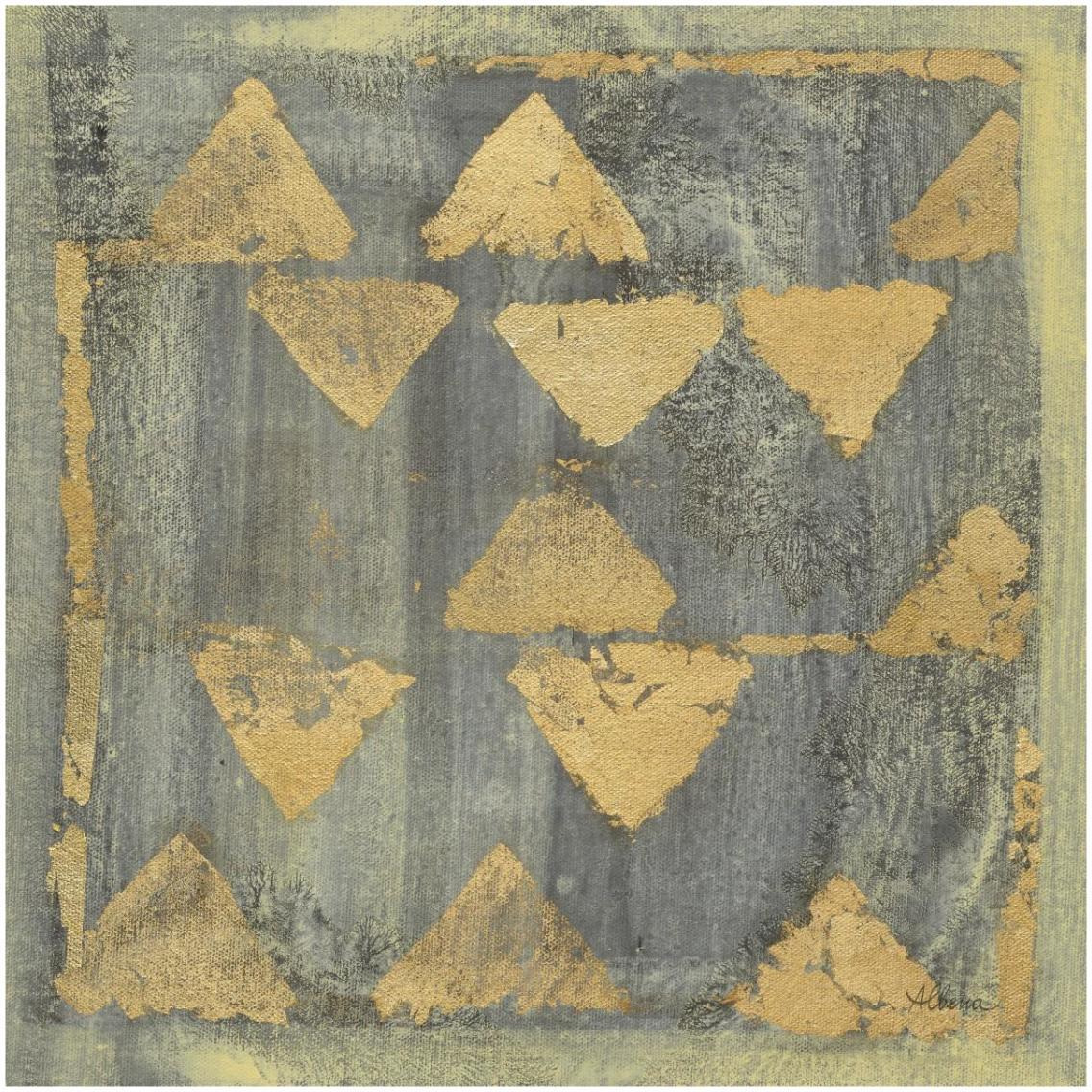 Gold Tapestry V -Paper Art-32&quotx32"