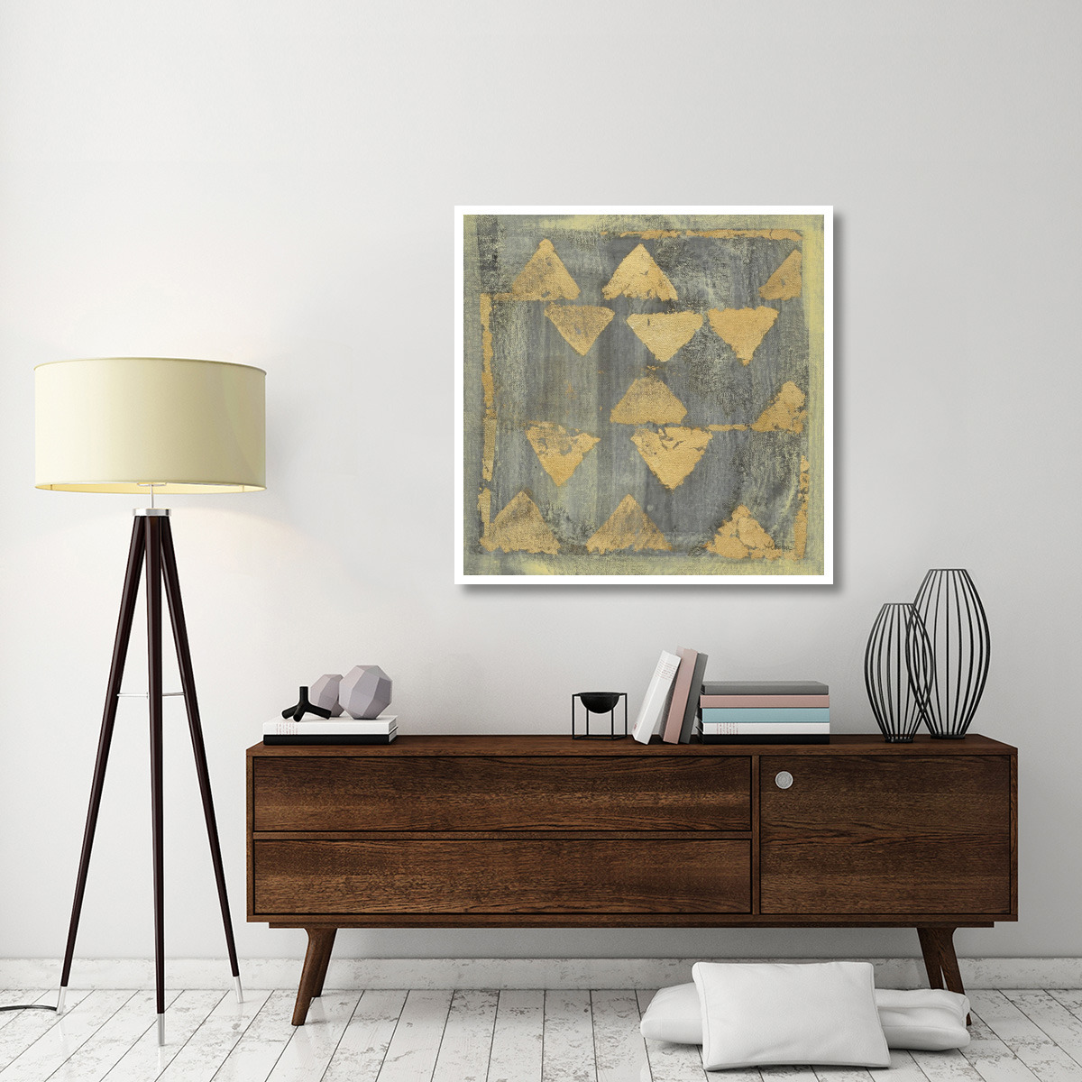 Gold Tapestry V -Paper Art-42&quotx42"