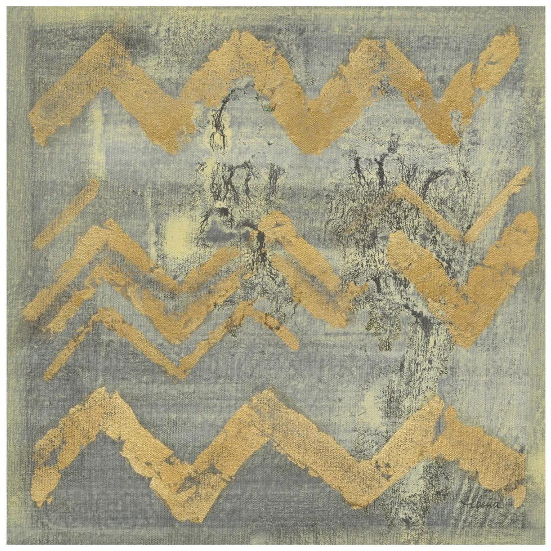 Gold Tapestry VI -Paper Art-20&quotx20"