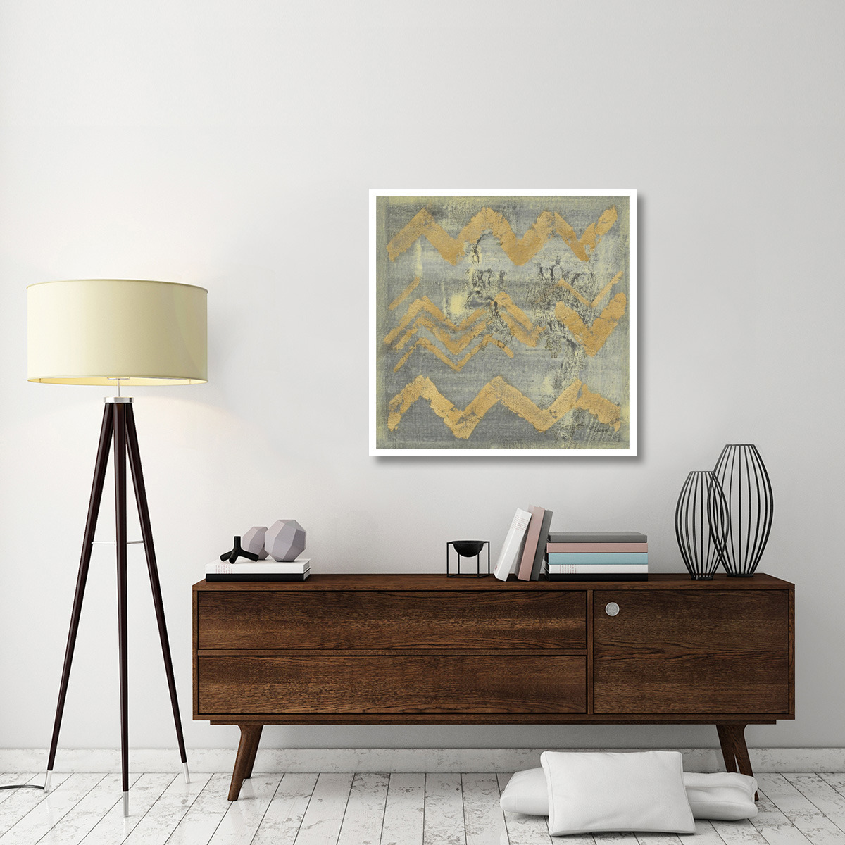 Gold Tapestry VI -Paper Art-38&quotx38"